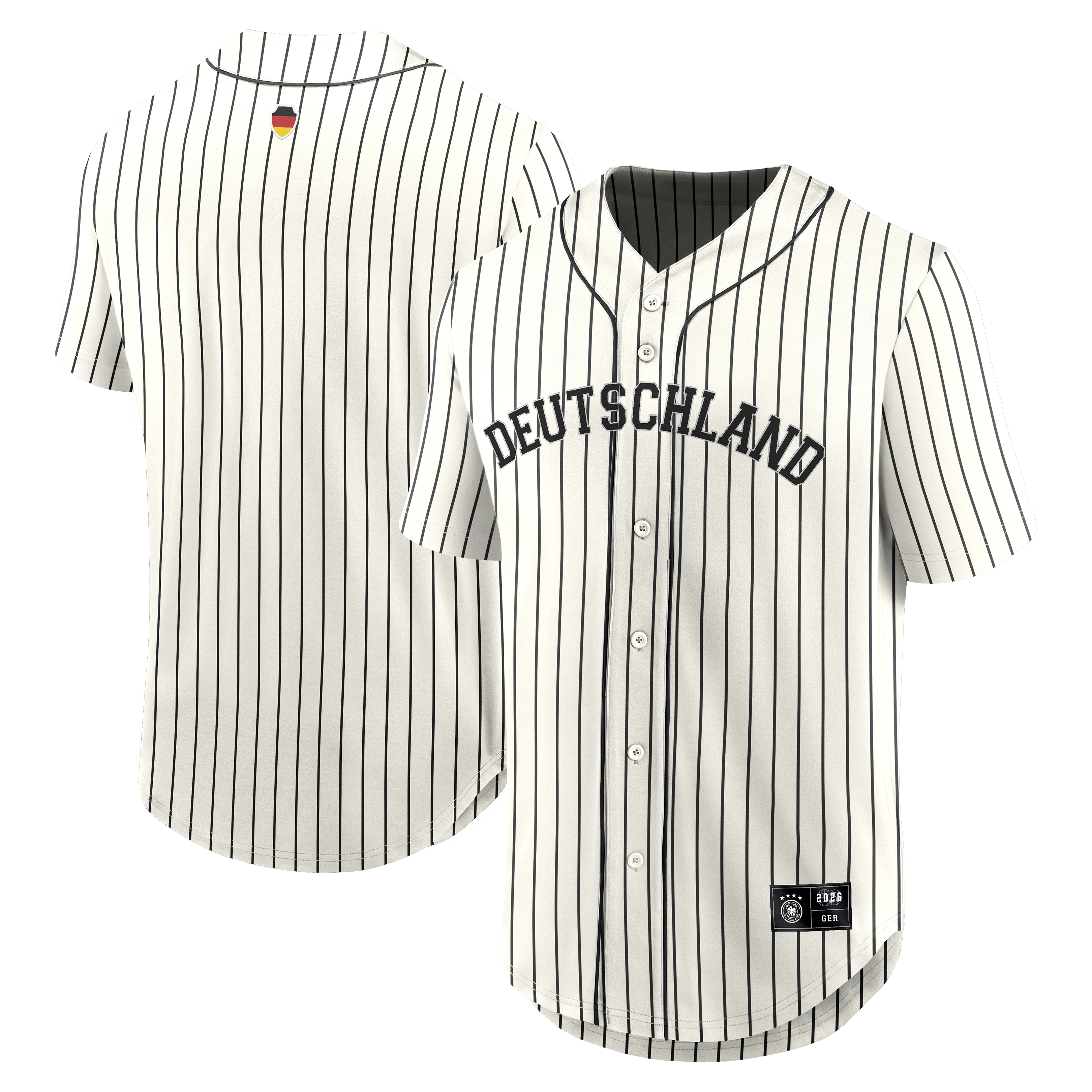 Germany National Team Oversized Baseball Jersey Cream