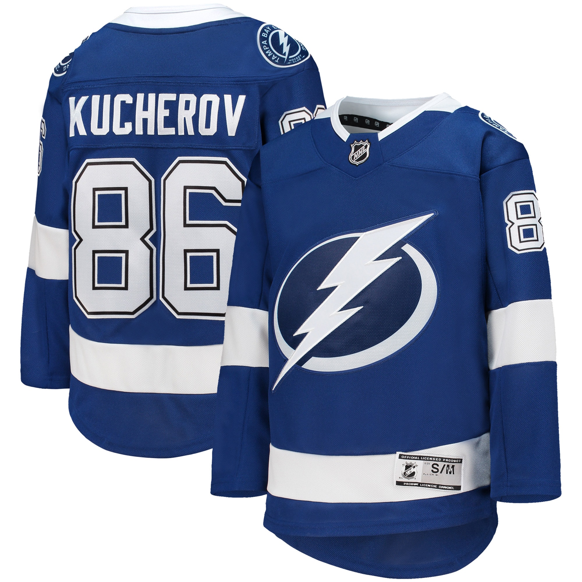 Nikita Kucherov Tampa Bay Lightning Home Premier Player Jersey Blue Men