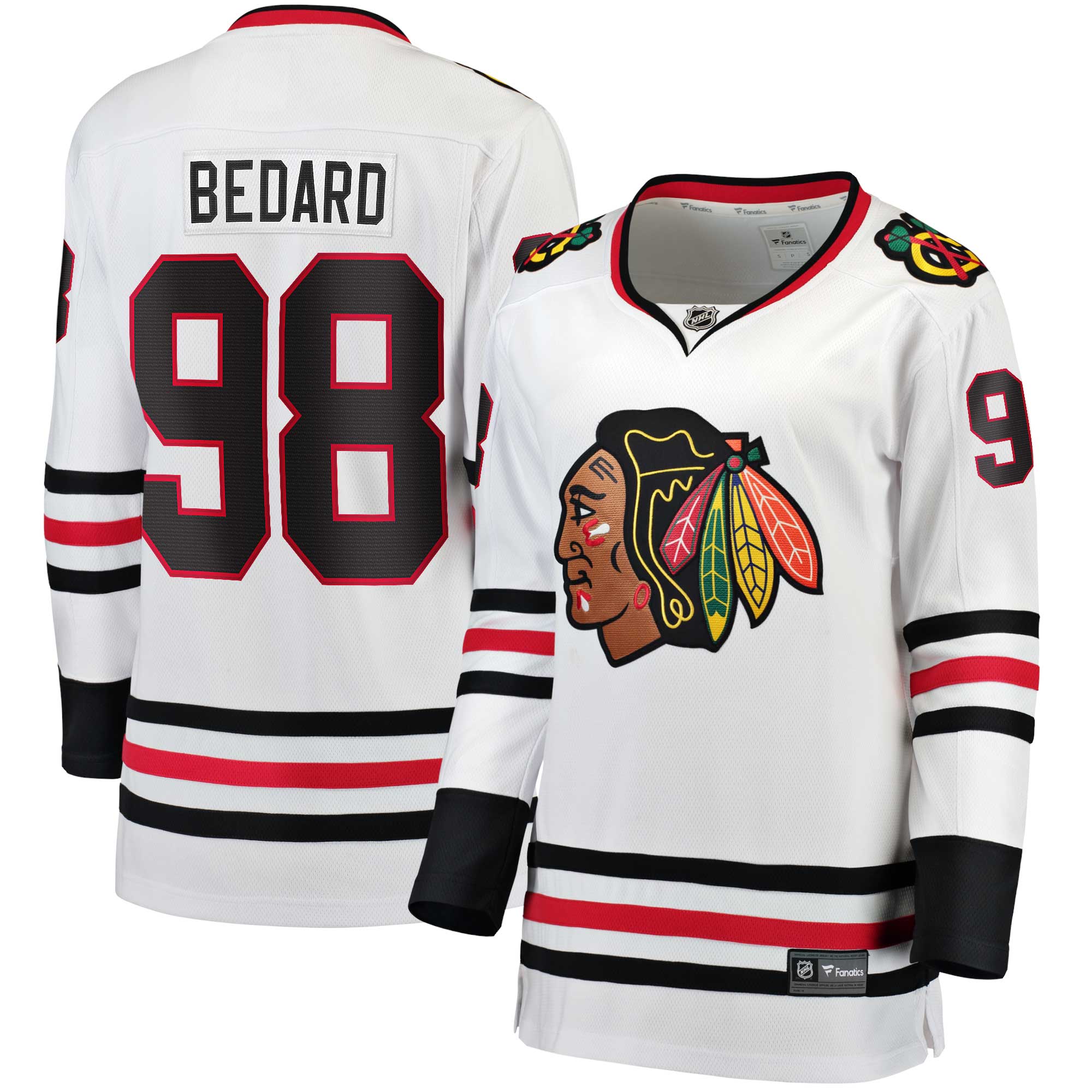 Connor Bedard Chicago Blackhawks Women S Away Breakaway Jersey White