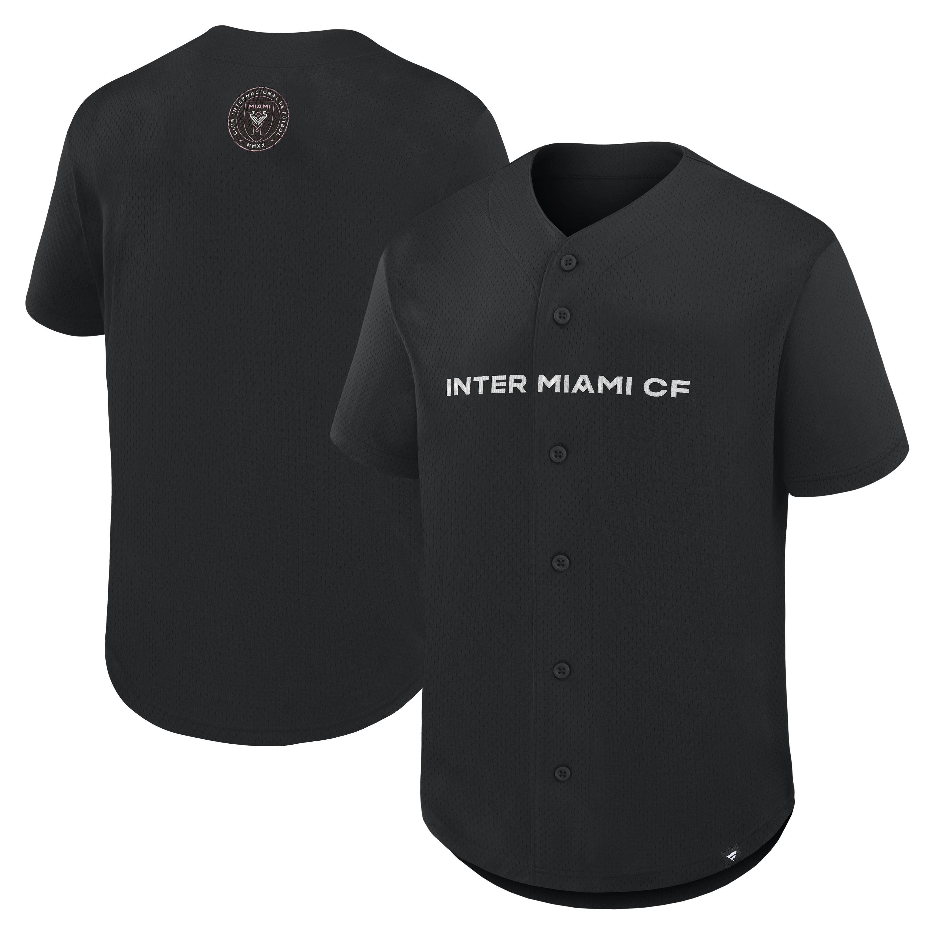 Inter Miami Cf Maximum Intensity Button Up Jersey Black