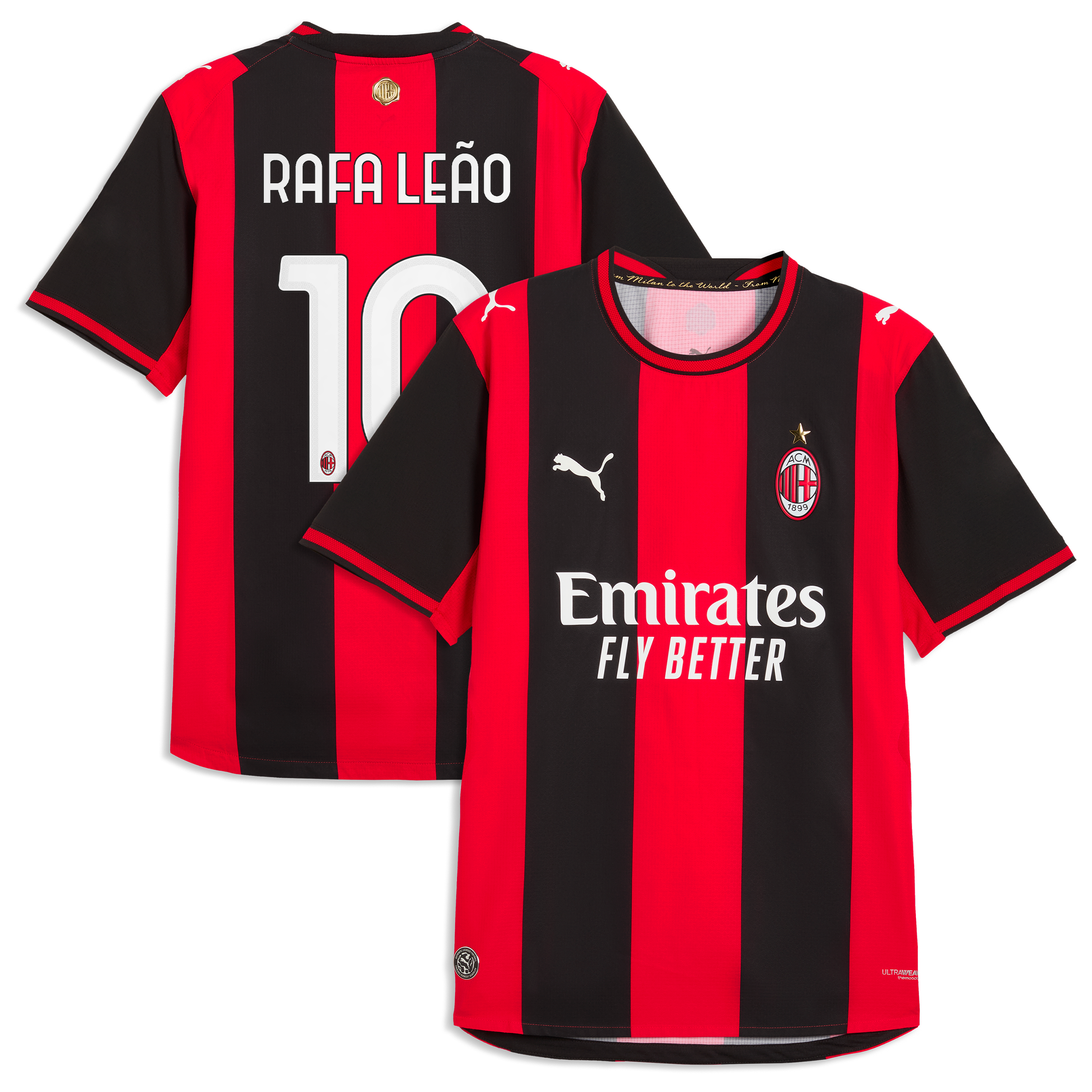 Rafael Le O Ac Milan 2026/27 Home On Field Jersey Black Red