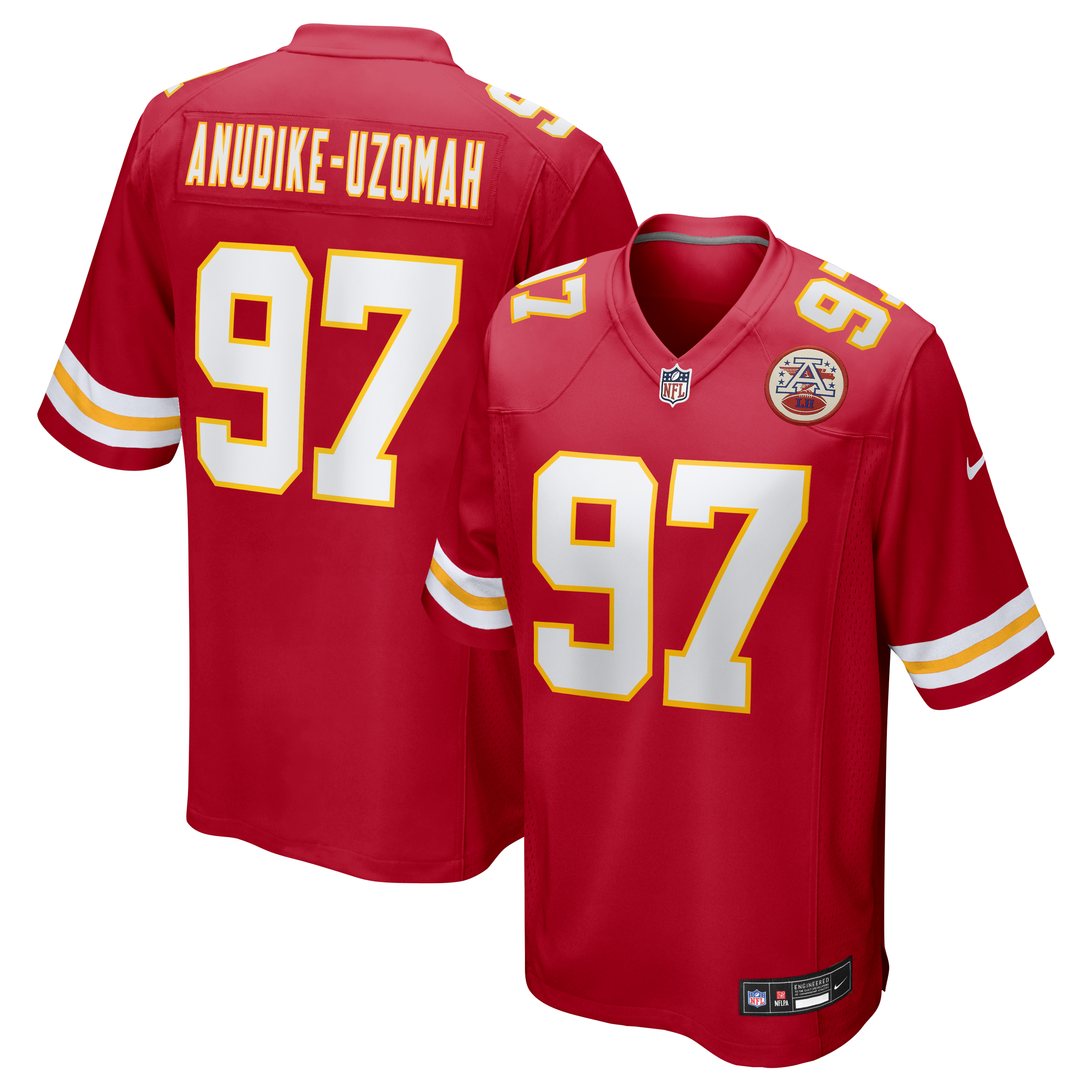 Felix Anudike Uzomah Kansas City Chiefs Game Jersey Red