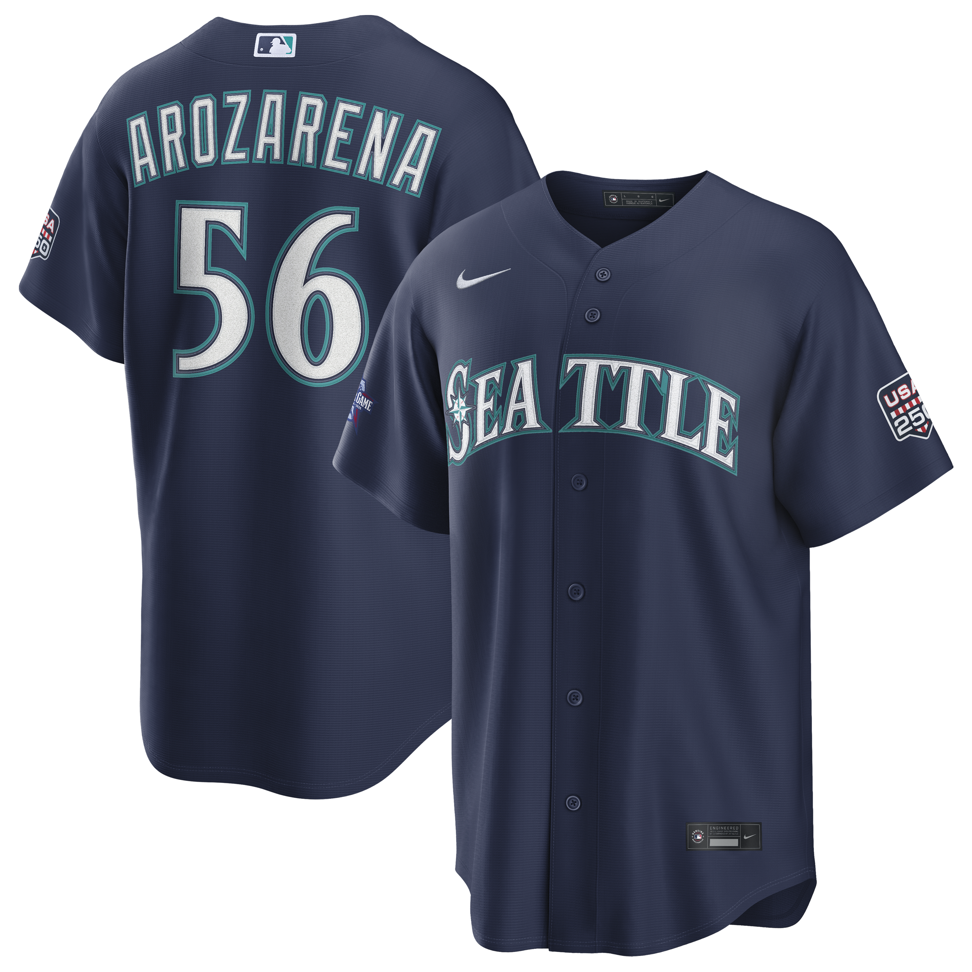 2026 All Star Game Seattle Mariners Randy Arozarena Navy Replica Jersey