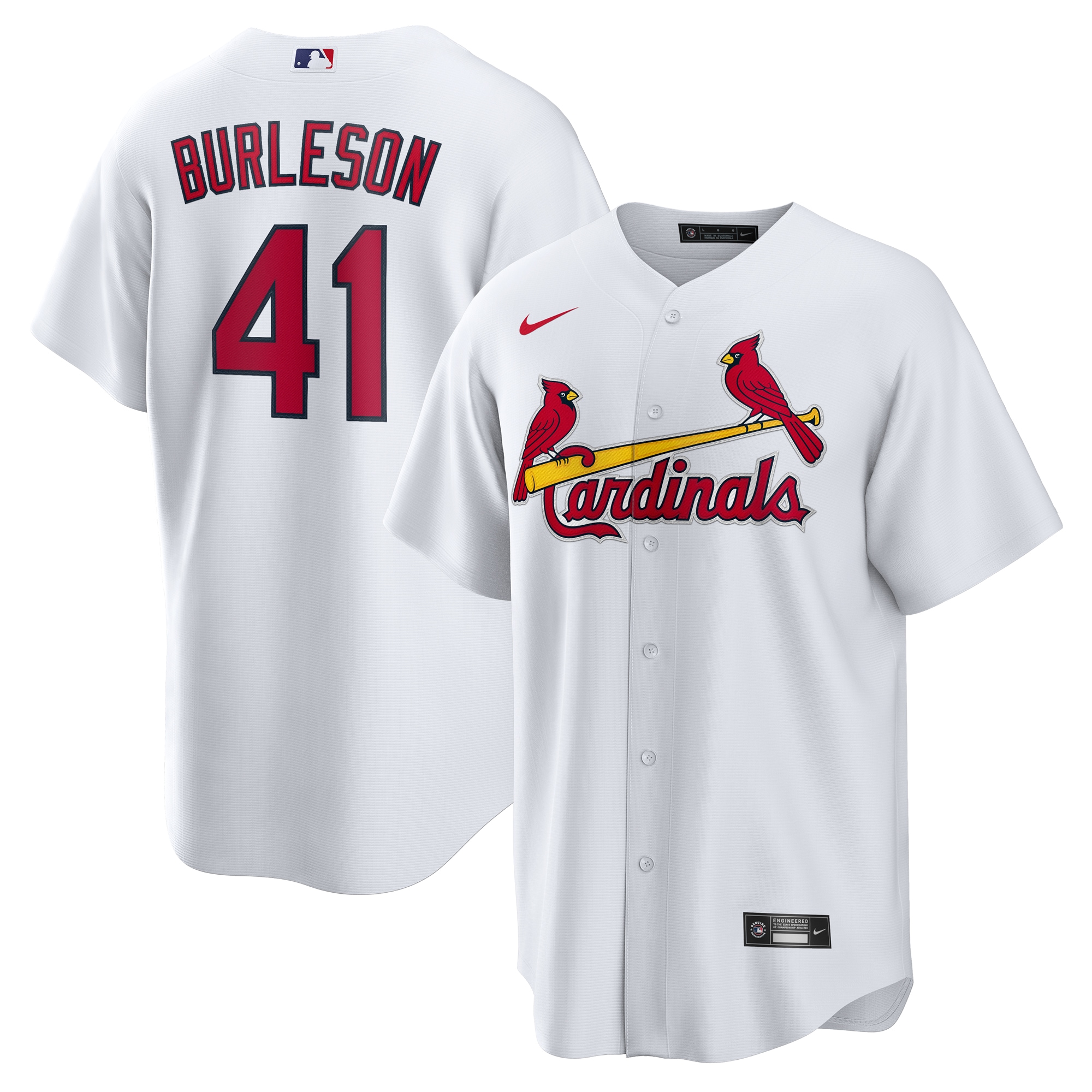 Alec Burleson St Louis Cardinals Home Replica Jersey White