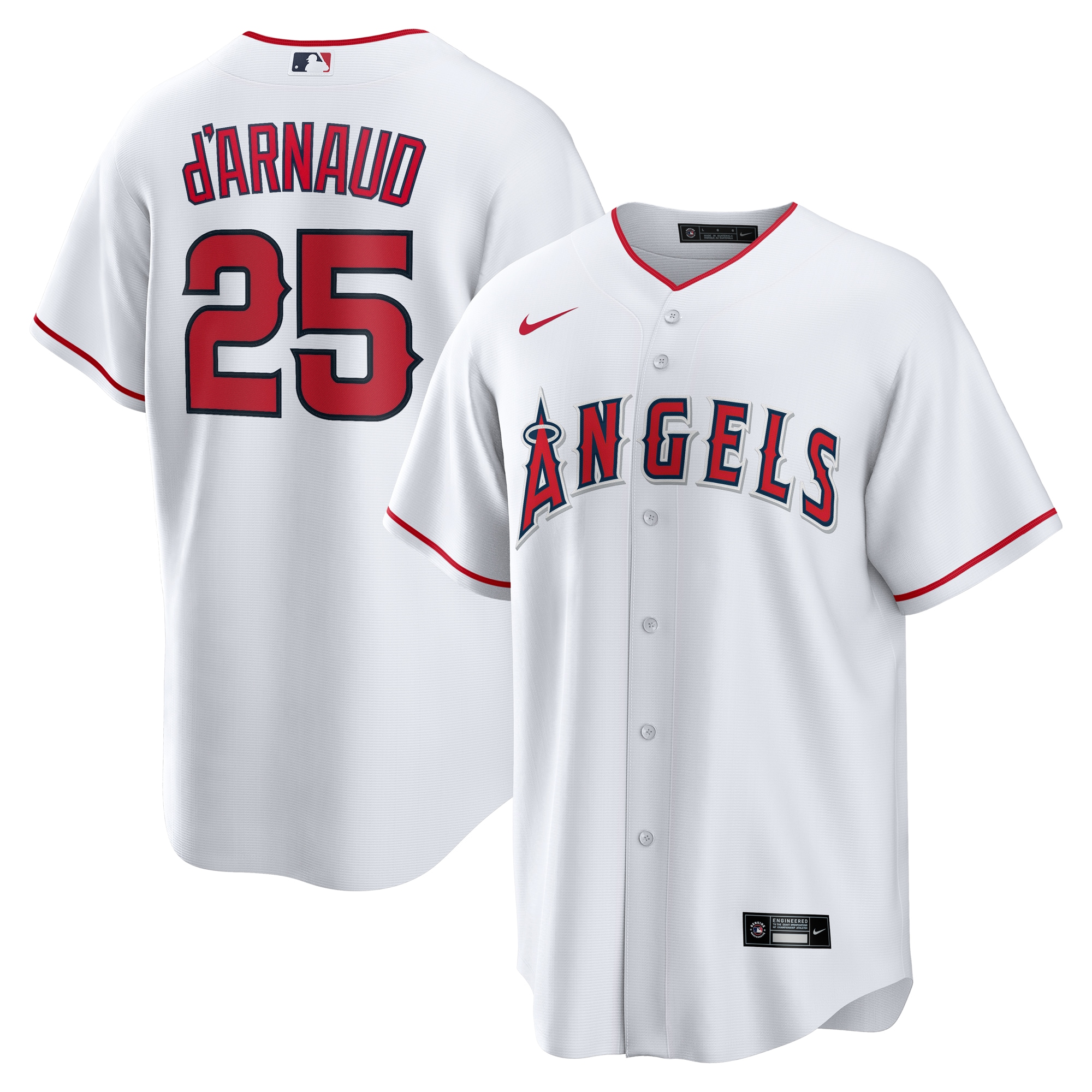 Travis D Arnaud Los Angeles Angels Home Replica Jersey White