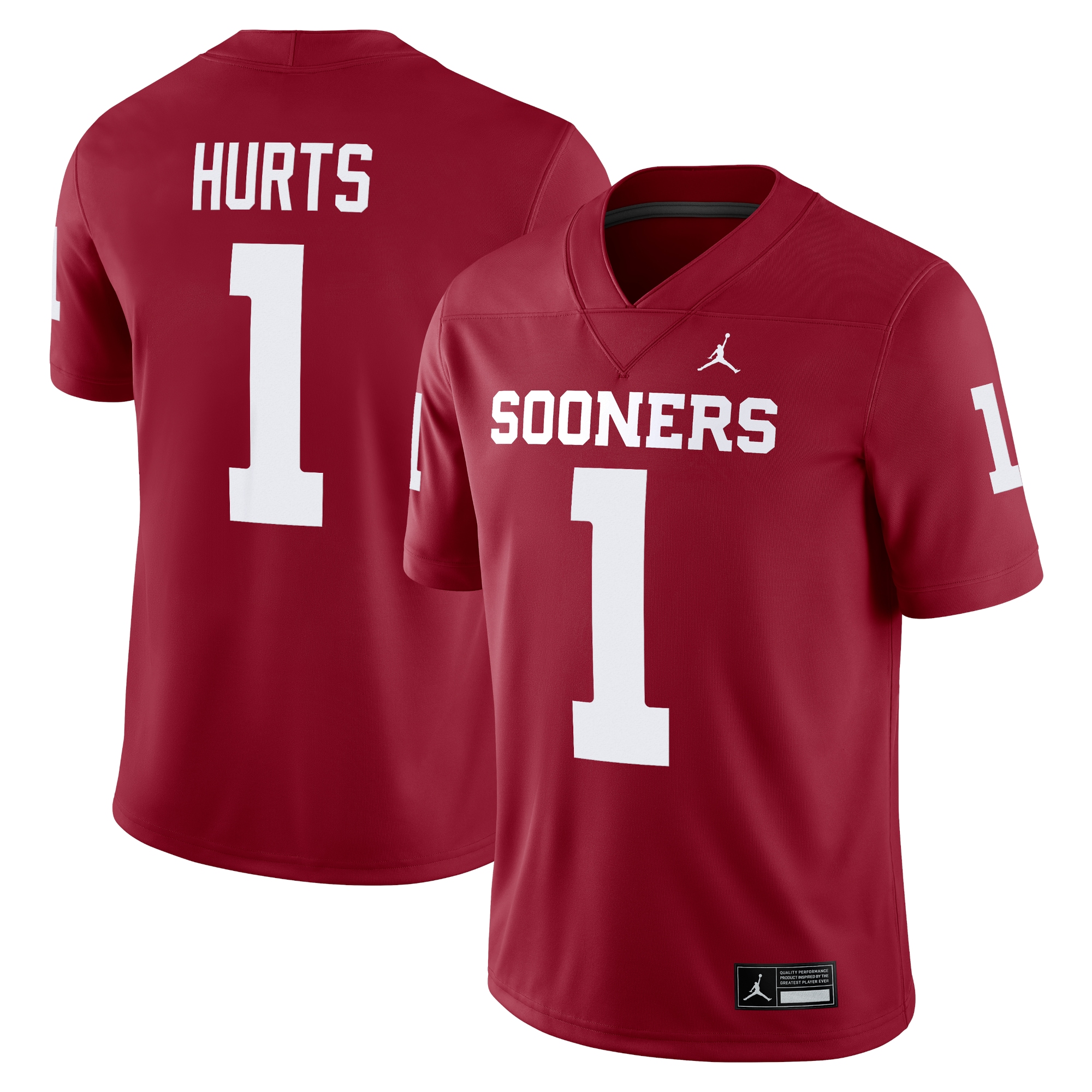 Jalen Hurts Oklahoma Sooners Jordan Brand Alumni Player Game Jersey Crimson