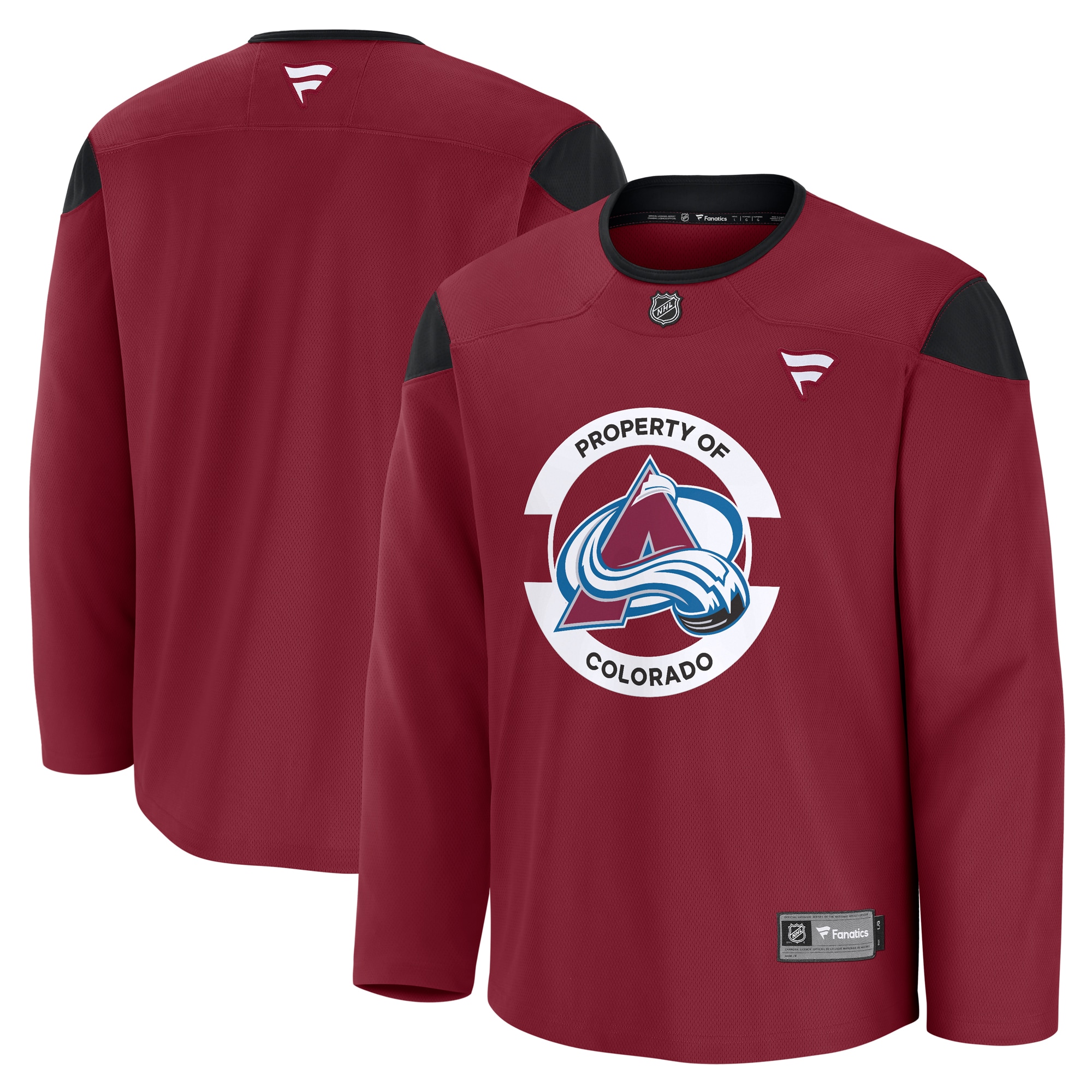 Colorado Avalanche Practice Jersey Burgundy