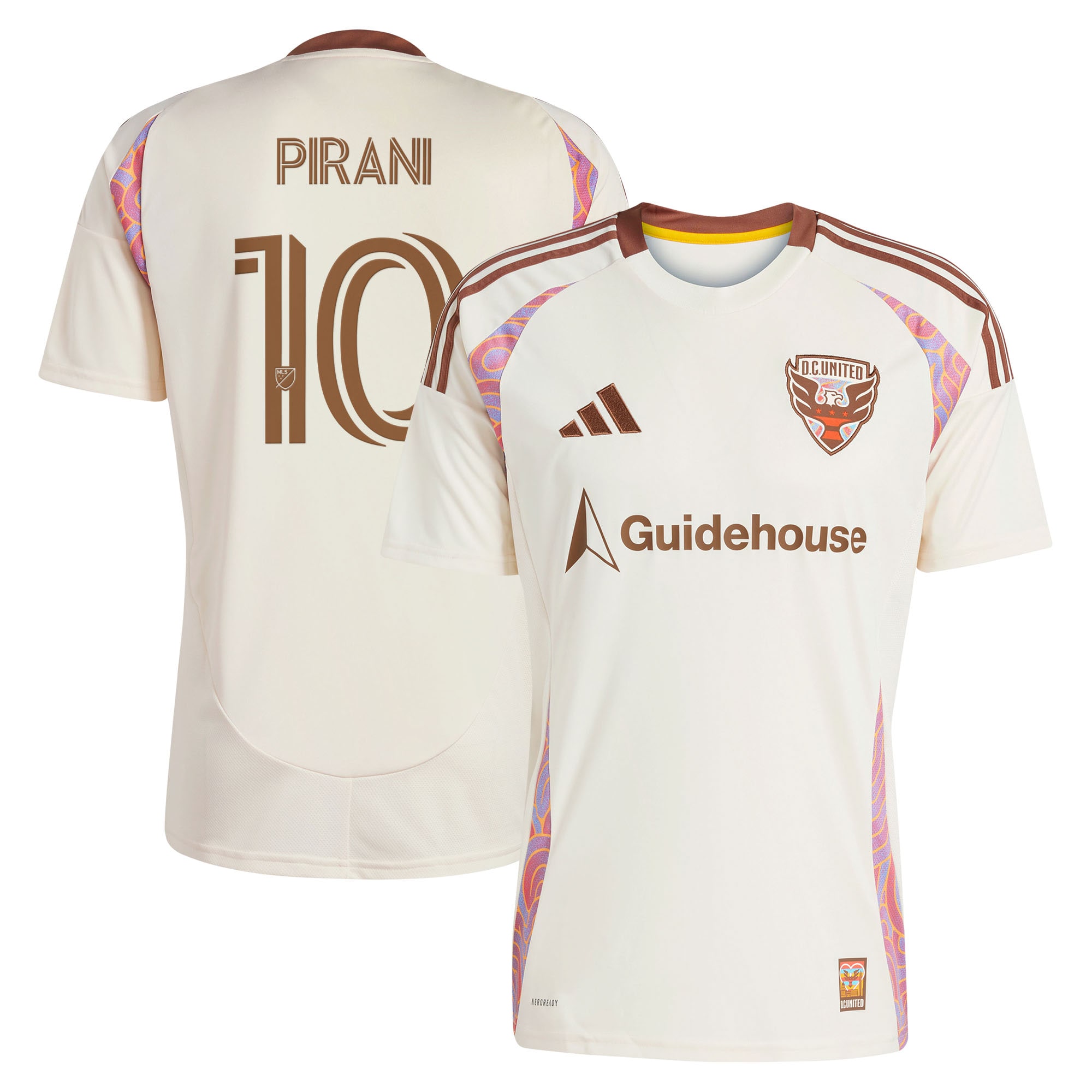 Gabriel Pirani D C United 2025 The Soul Kit Replica Jersey Natural