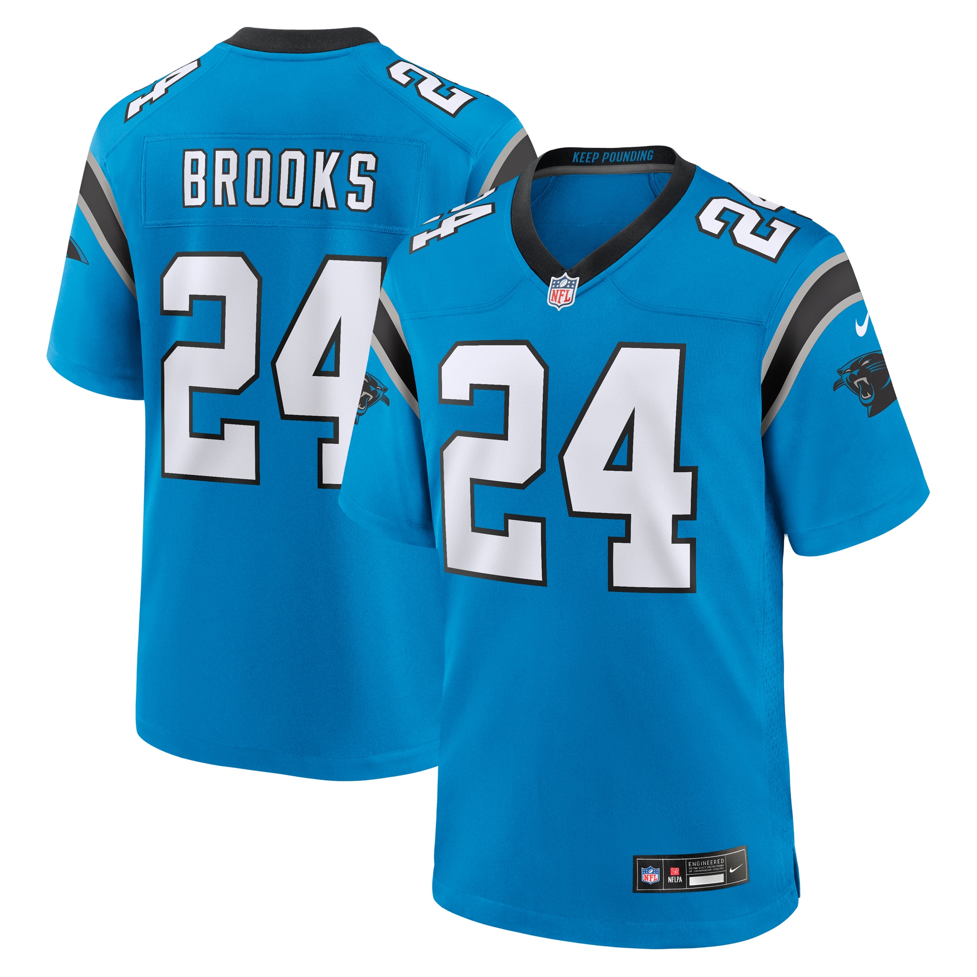 Jonathon Brooks Carolina Panthers Alternate Game Player Jersey Blue