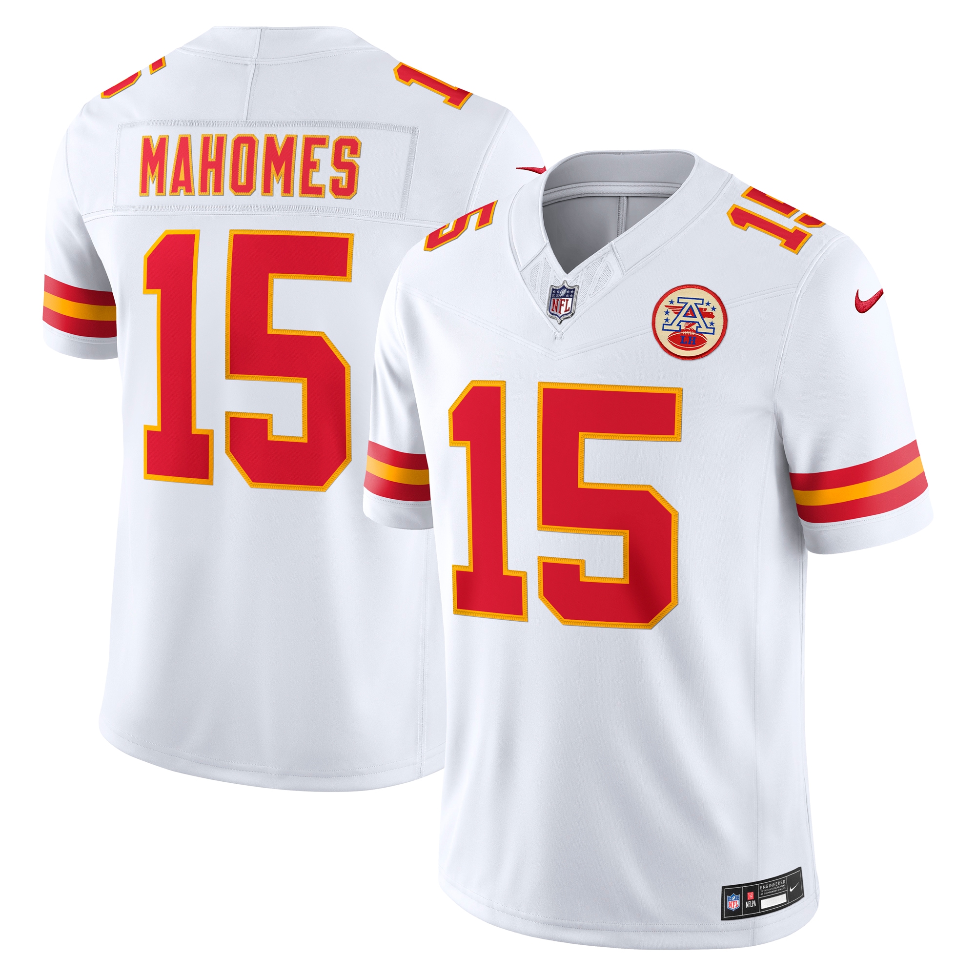 Patrick Mahomes Kansas City Chiefs Vapor F U S E Stitched Limited Jersey White
