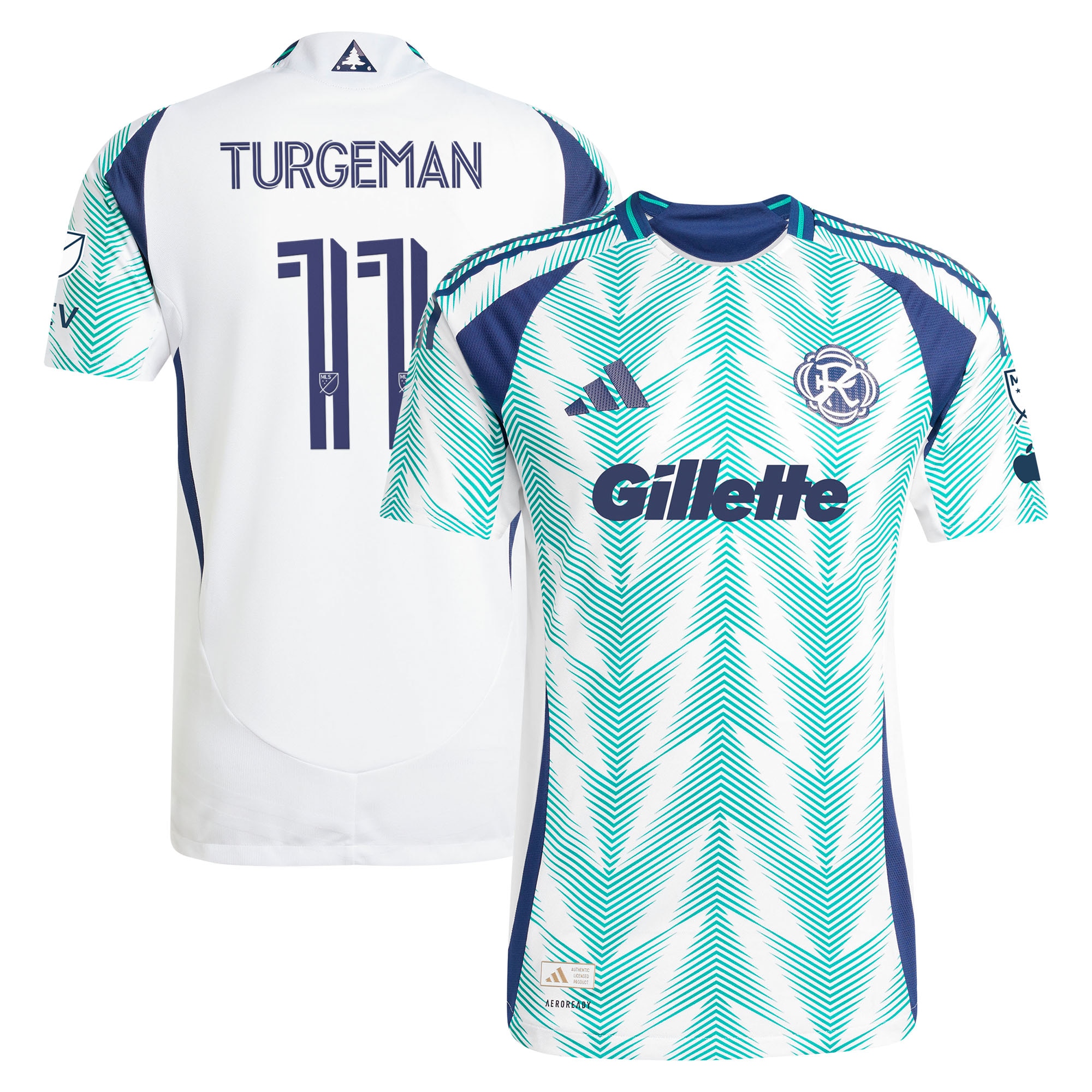 Dor Turgeman New England Revolution 2025 Eastern White Pine X Flag Of New England On Field Jersey White