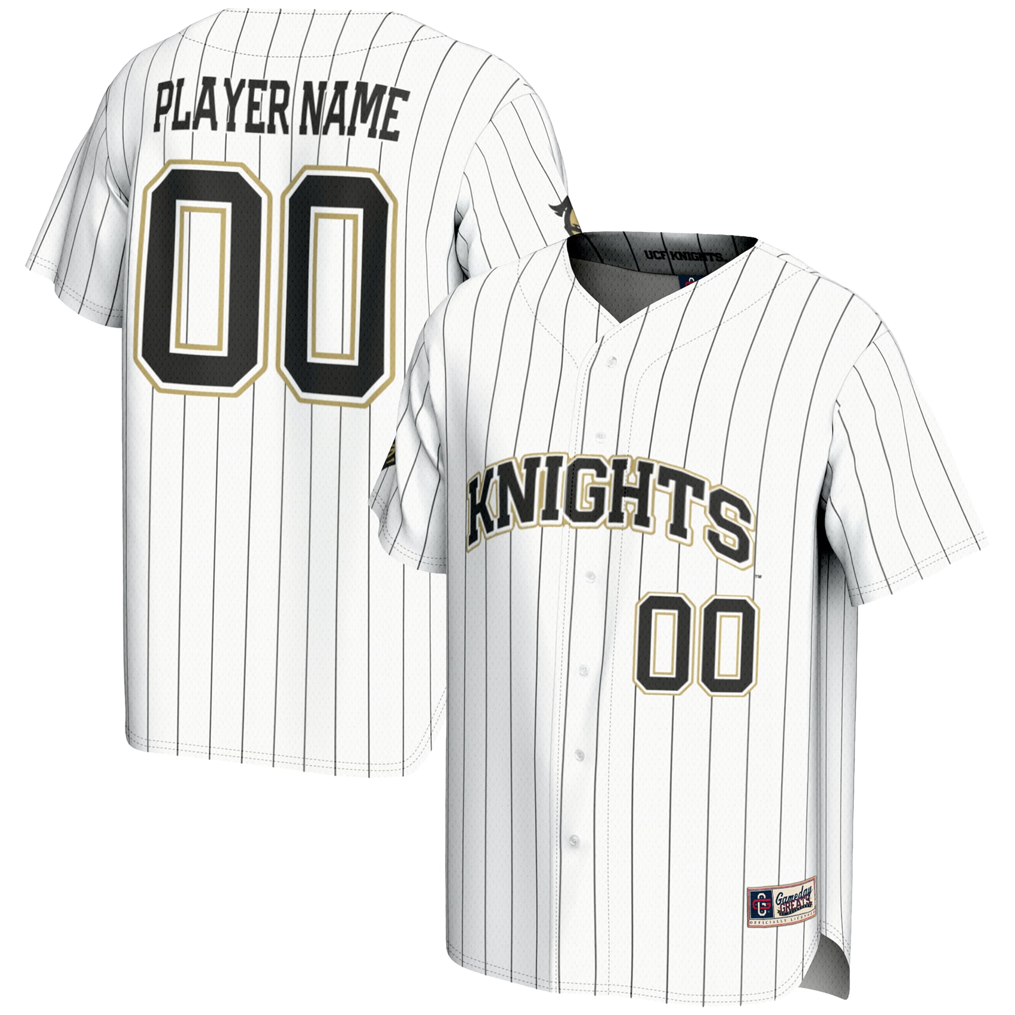 Ucf Knights Gameday Greats Nil Pick A Player Lightweight Baseball Jersey White