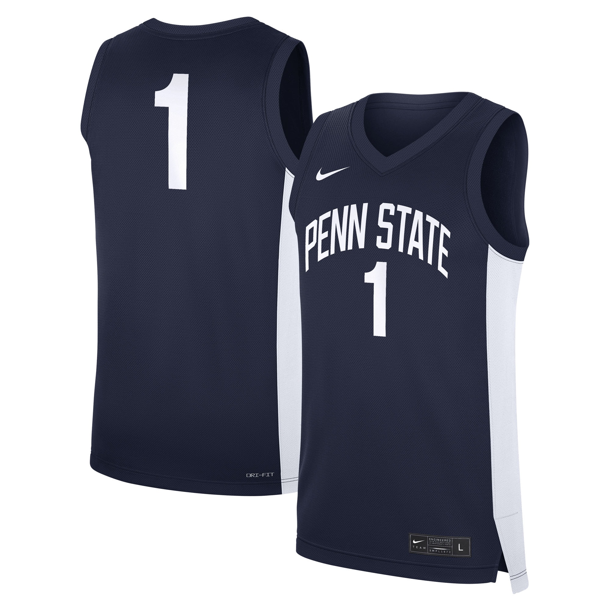 1 Penn State Nittany Lions Road Replica Jersey Navy