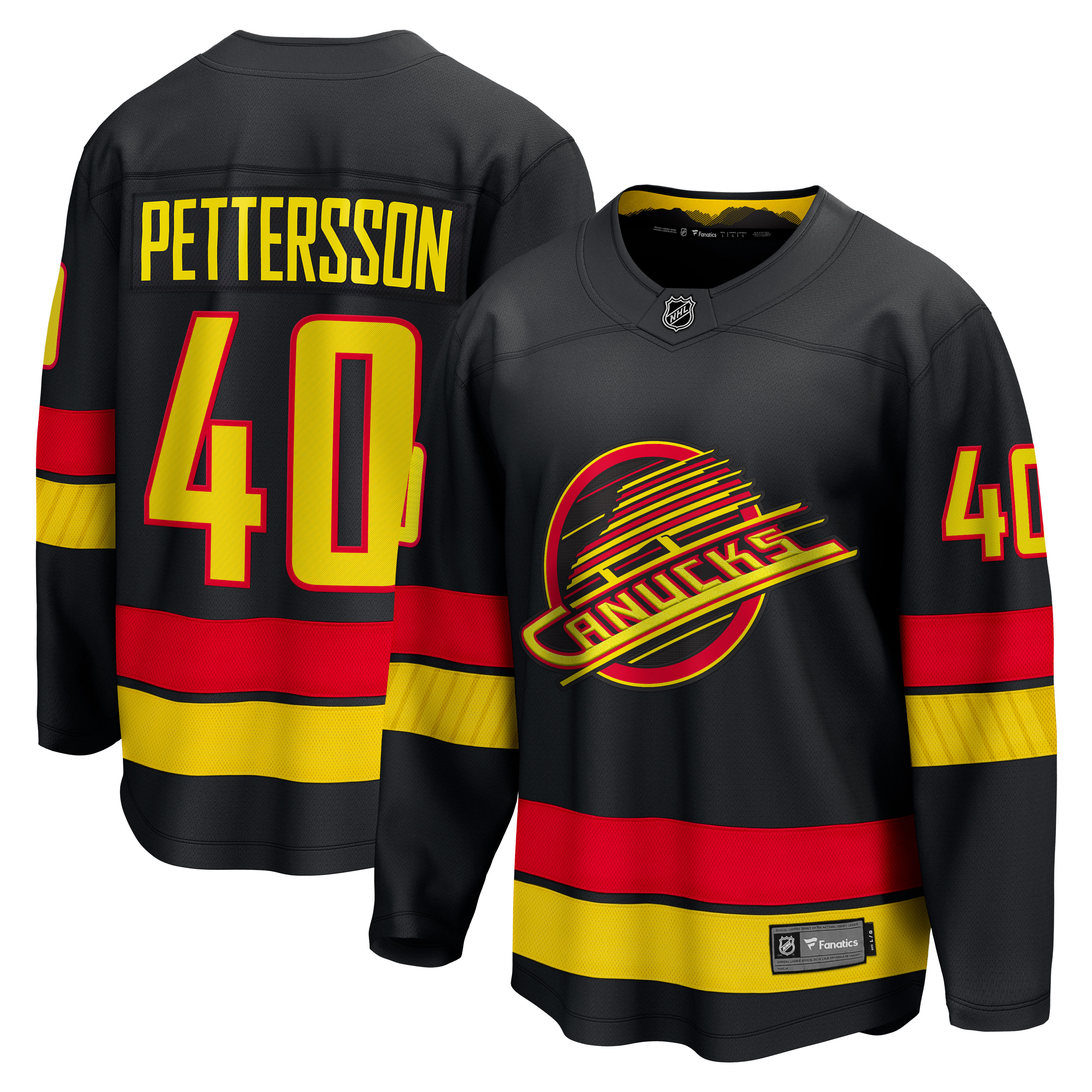 Elias Pettersson Vancouver Canucks Breakaway Jersey Black