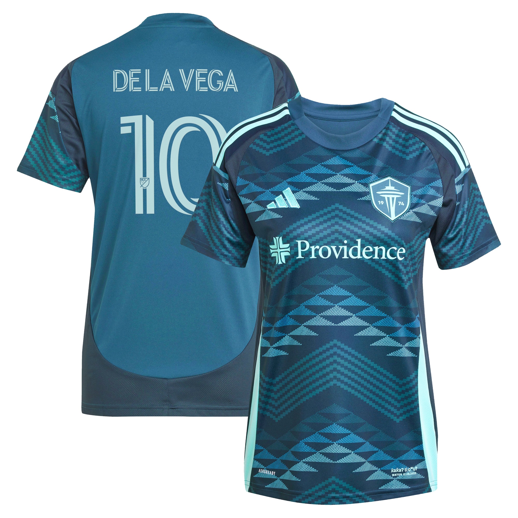 Pedro De La Vega Seattle Sounders Fc 2025 The Salish Sea Kit Replica Player Jersey Blue Men