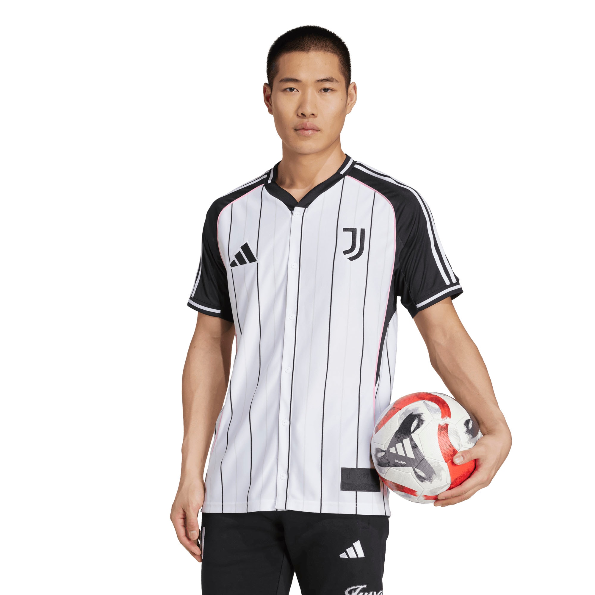 Juventus Us Pack Full Button Baseball Jersey White