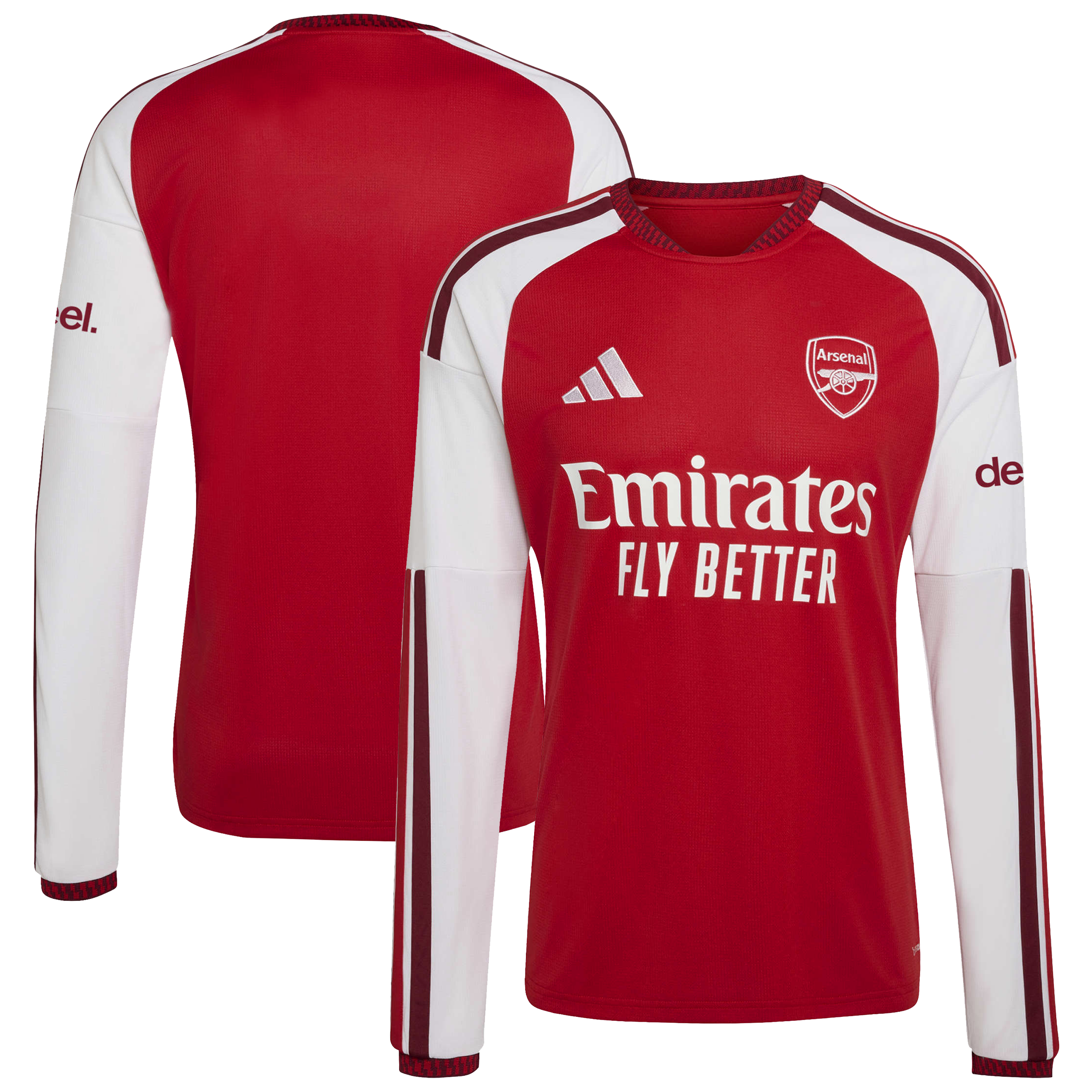 Arsenal 2026/27 Home Replica Long Sleeve Jersey Red