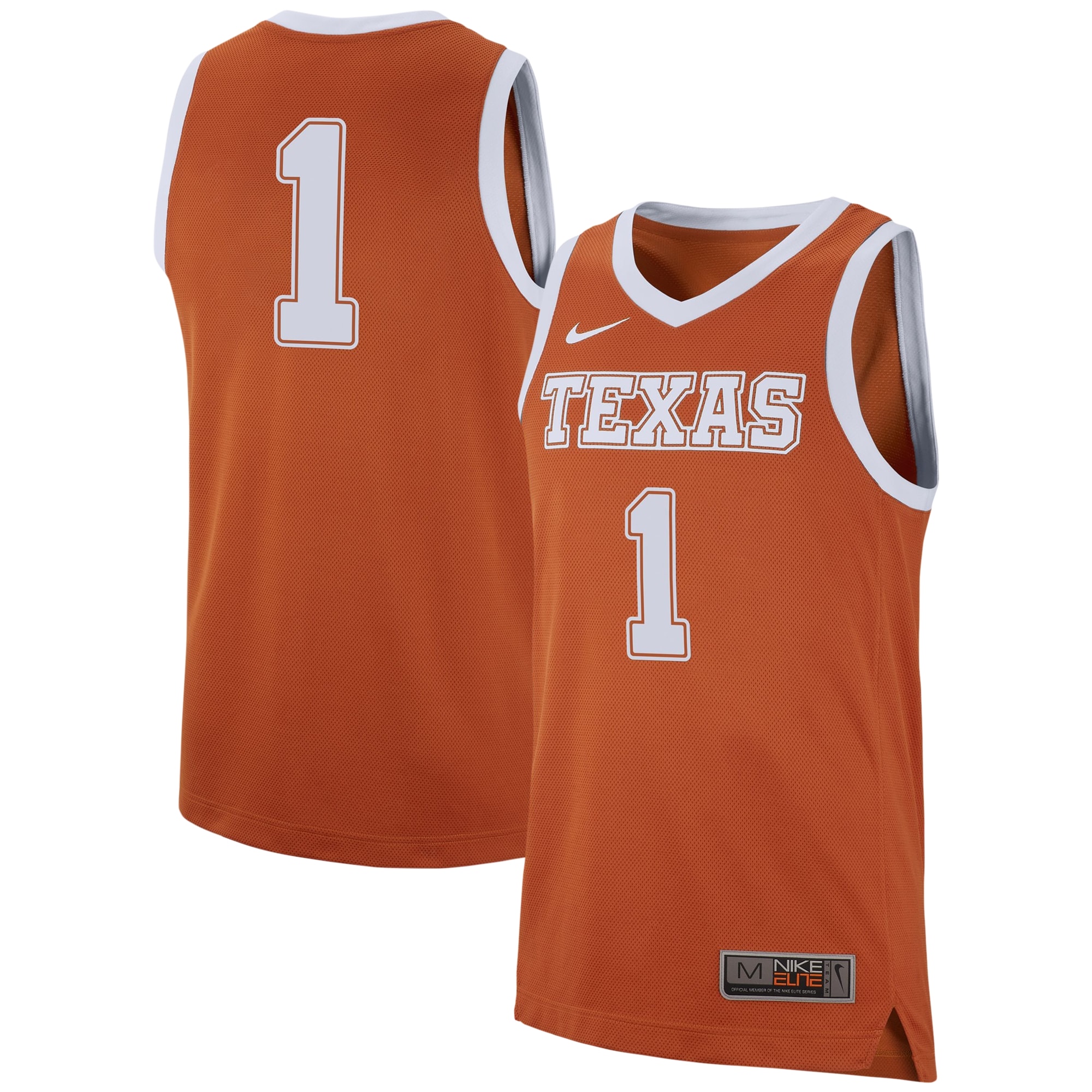 1 Texas Longhorns Replica Jersey Burnt Orange
