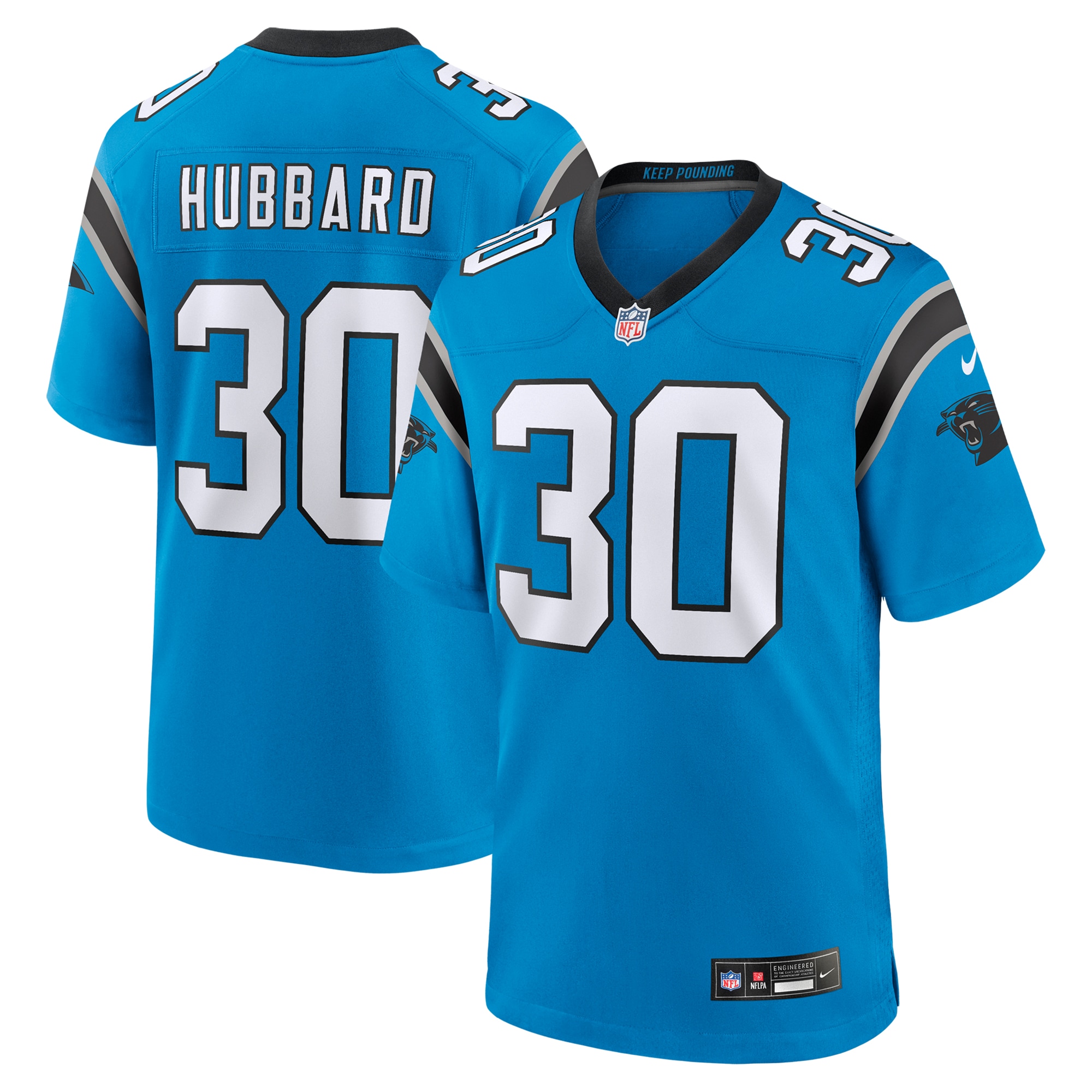 Chuba Hubbard Carolina Panthers Alternate Game Jersey Blue