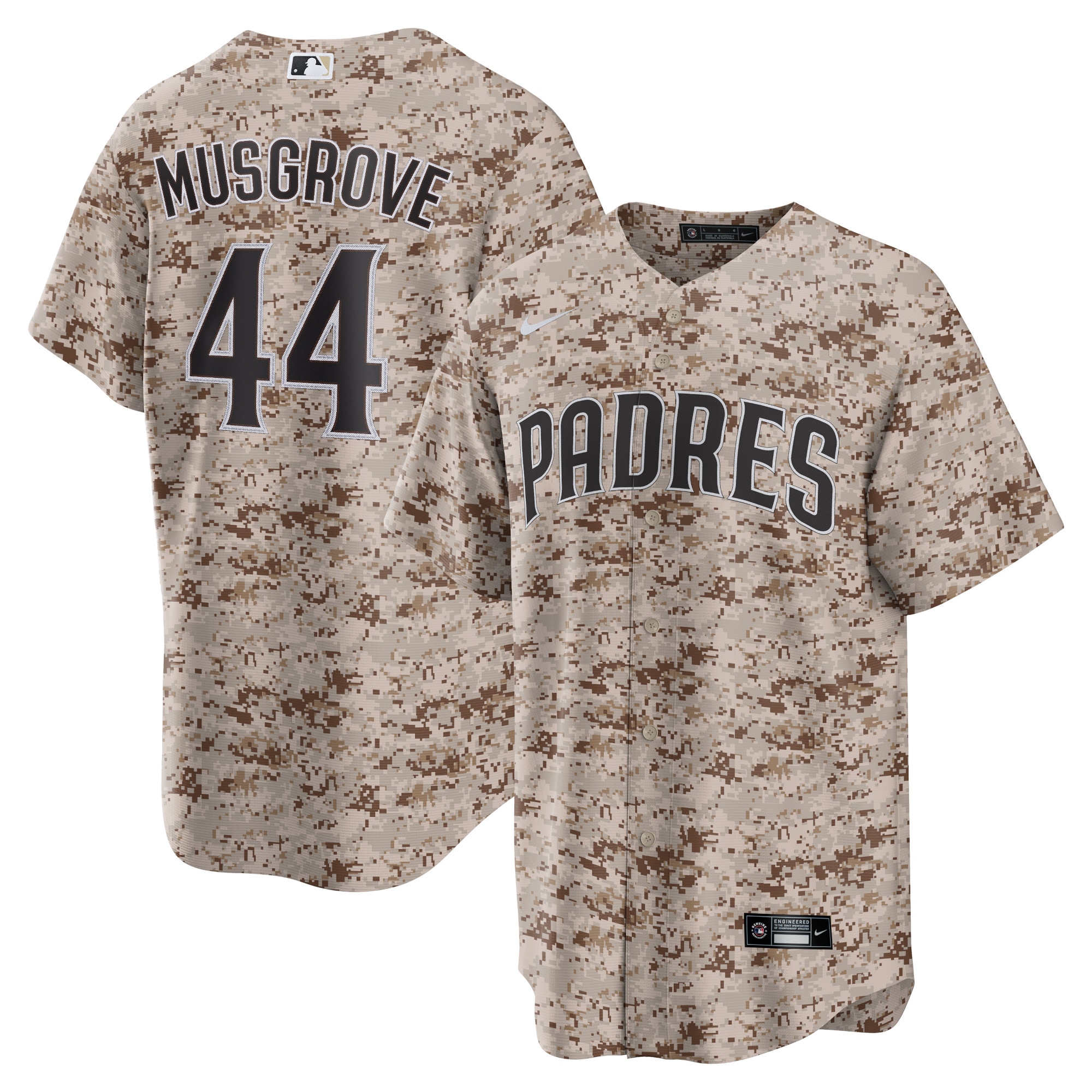 Joe Musgrove San Diego Padres Usmc Alternate Replica Player Jersey Camo