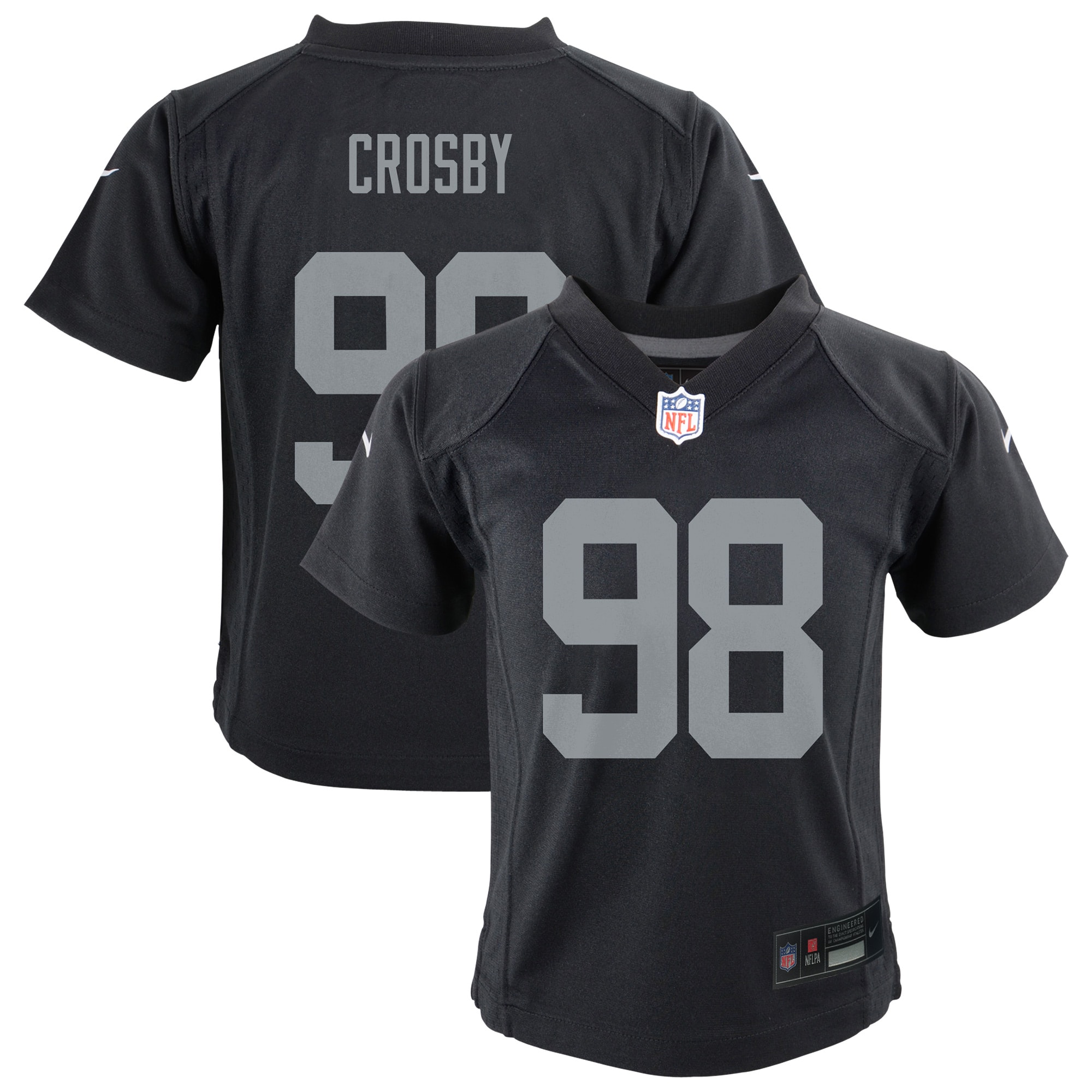 Maxx Crosby Las Vegas Raiders Preschool Team Game Jersey Black