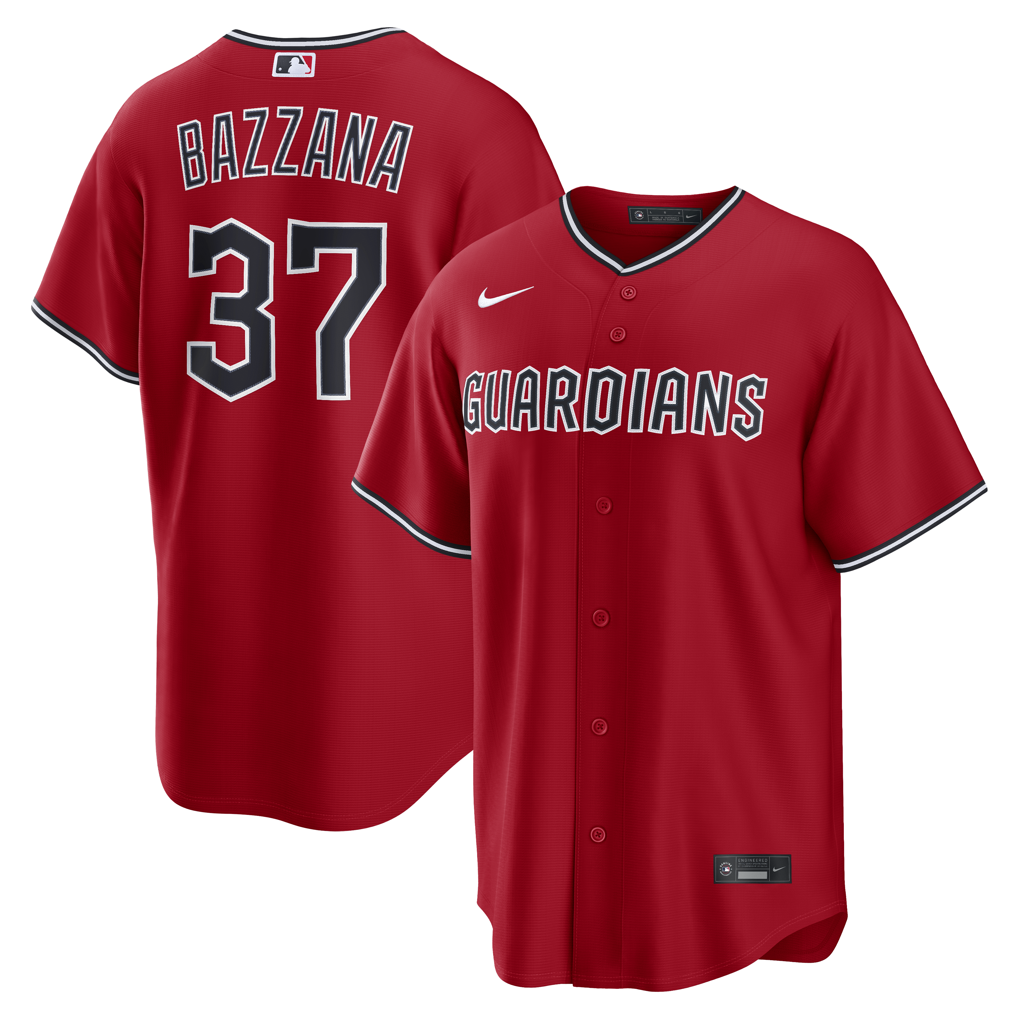 Travis Bazzana Cleveland Guardians Alternate Replica Jersey Red