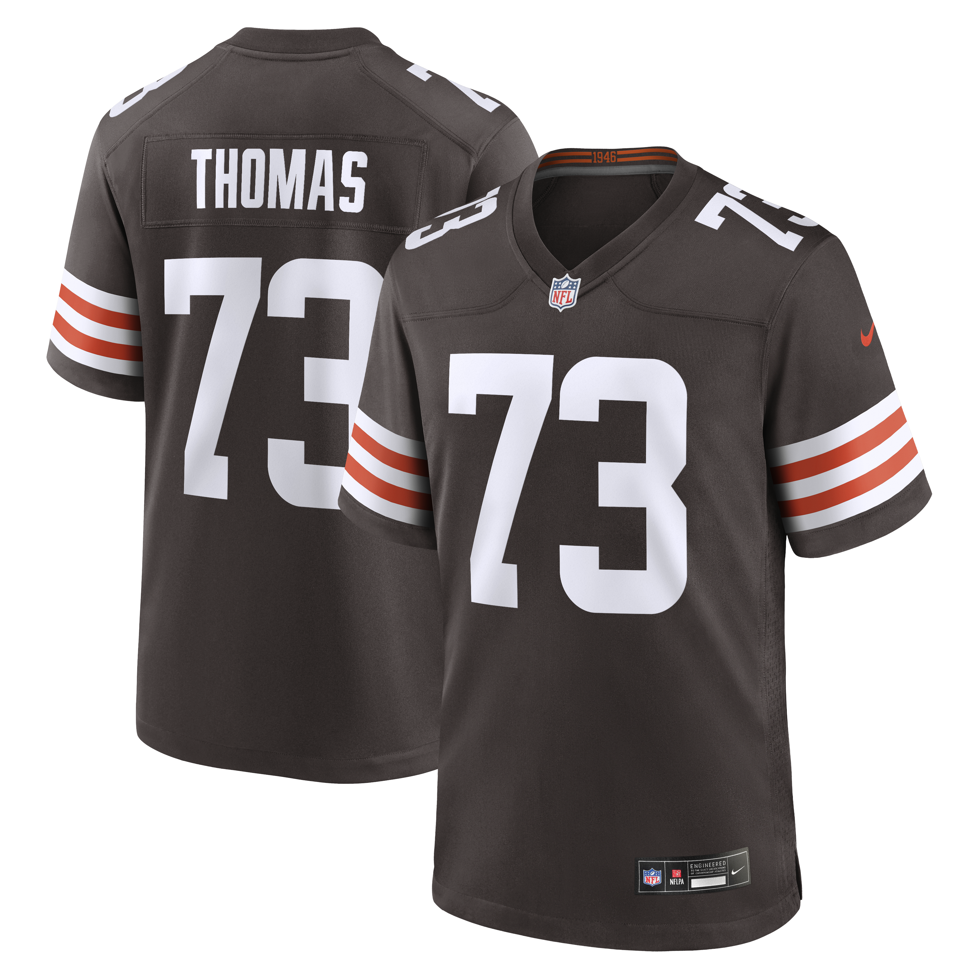 Joe Thomas Cleveland Browns Retired Game Player Jersey Brown