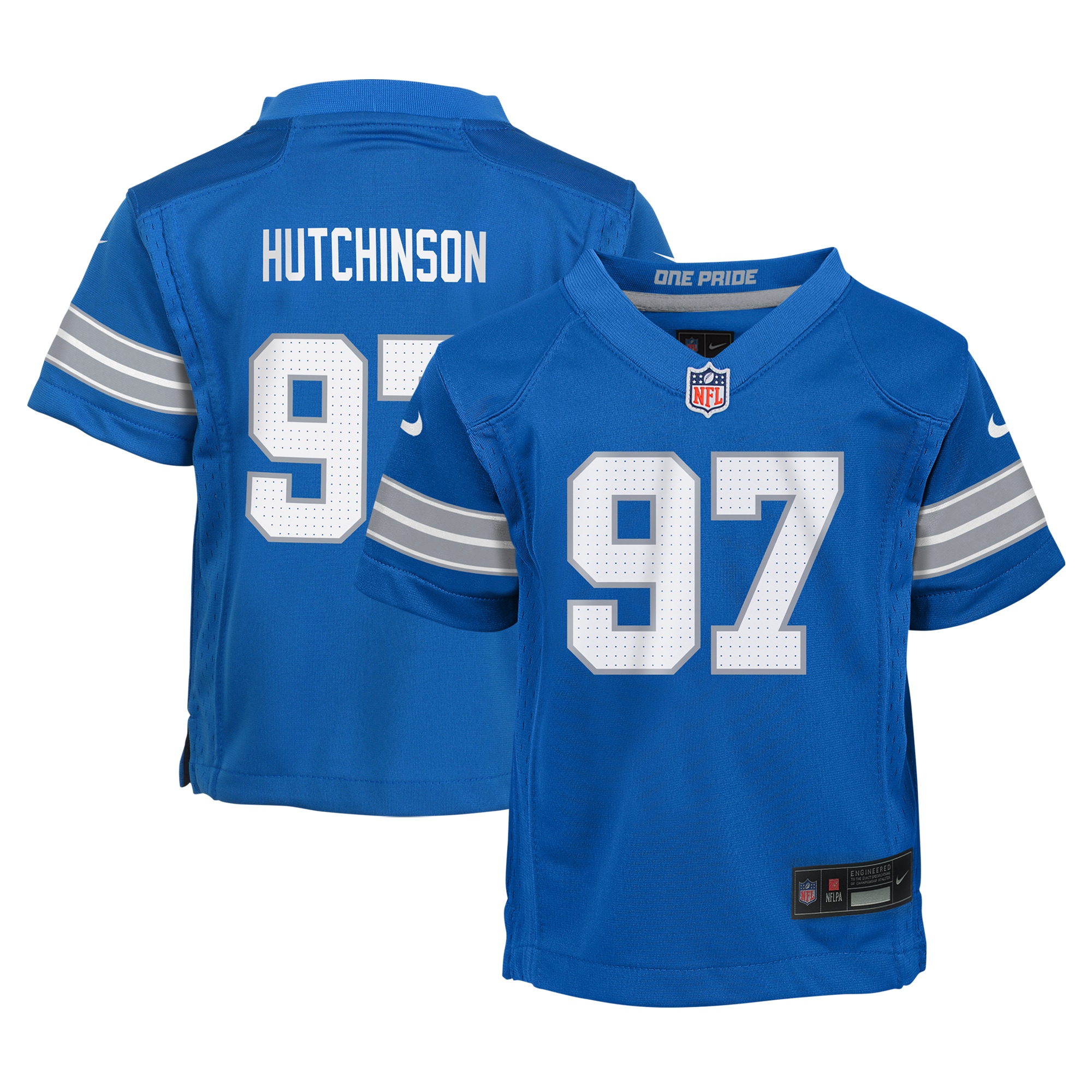 Aidan Hutchinson Detroit Lions Infant Team Player Game Jersey Blue