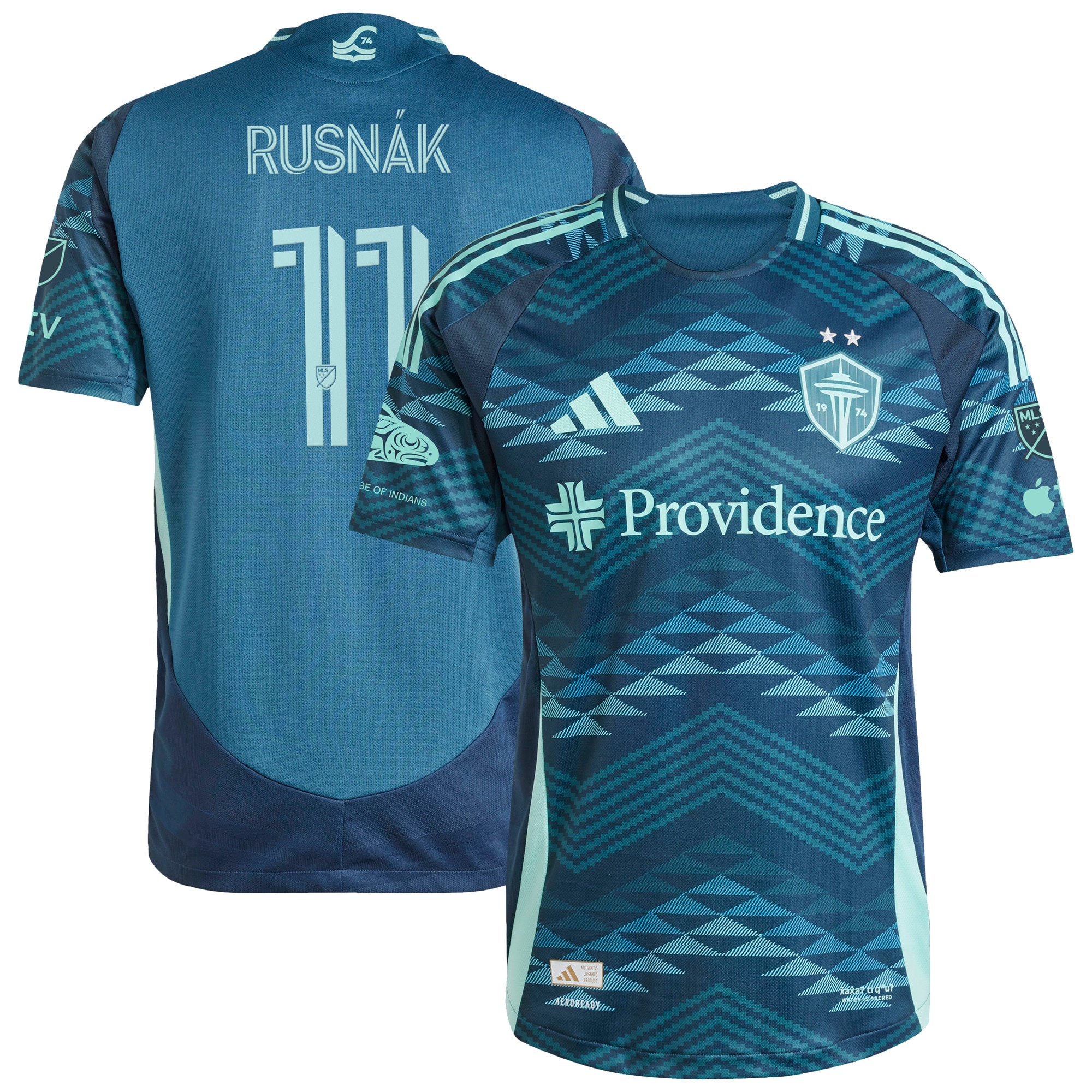 Albert Rusnak Seattle Sounders Fc 2025 The Salish Sea Kit Player Jersey Blue