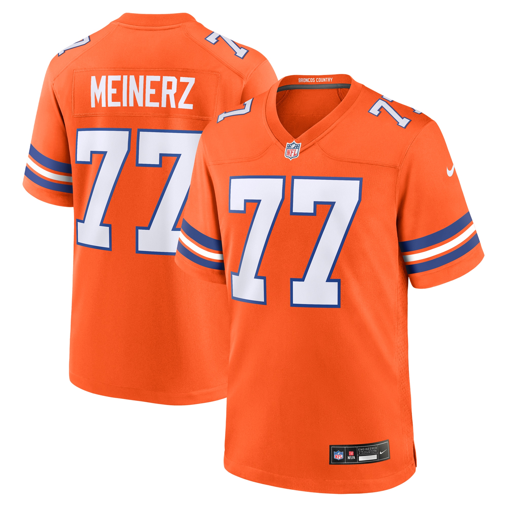 Quinn Meinerz Denver Broncos Alternate Game Jersey Orange