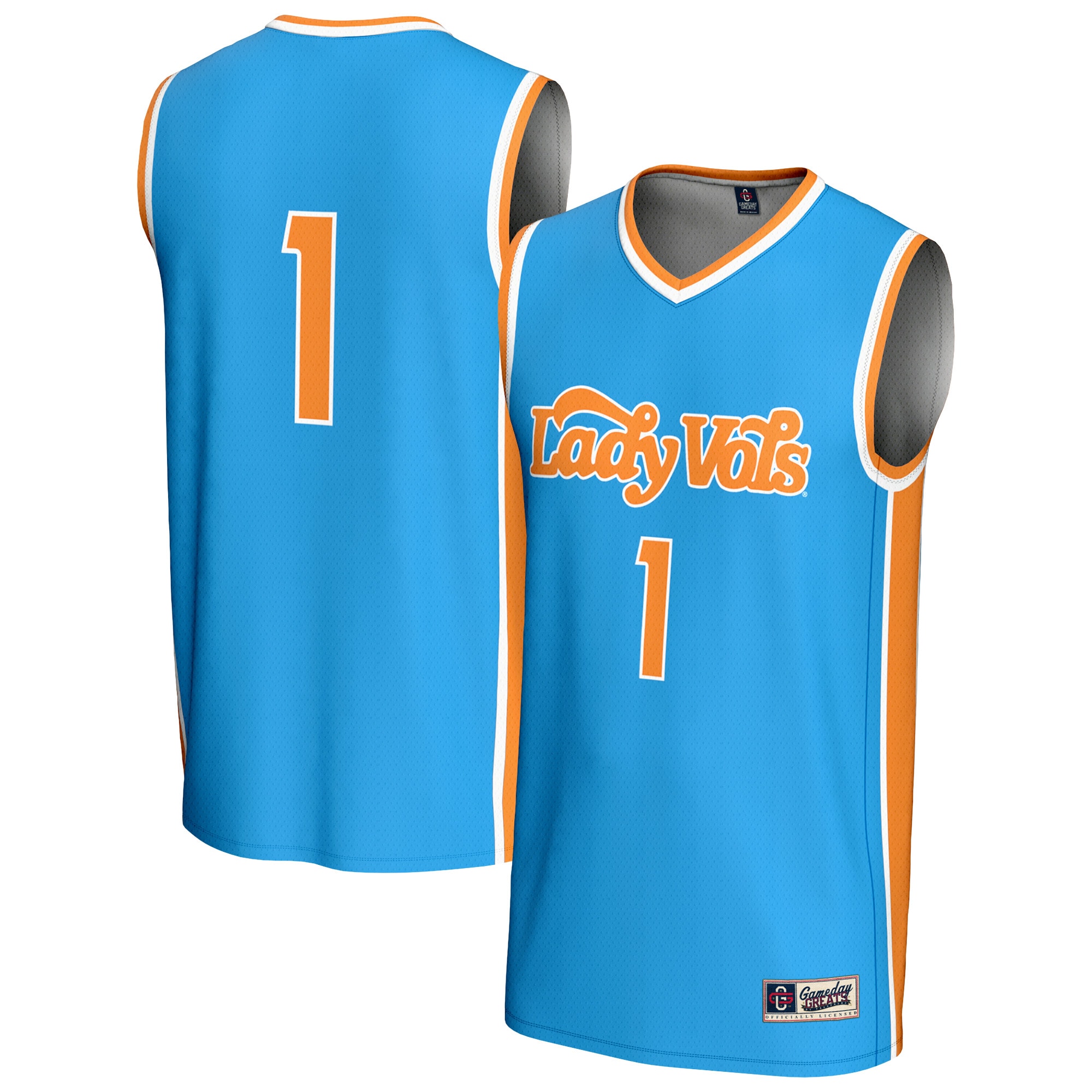 1 Tennessee Volunteers Gameday Greats Lightweight Basketball Fashion Jersey Blue Men