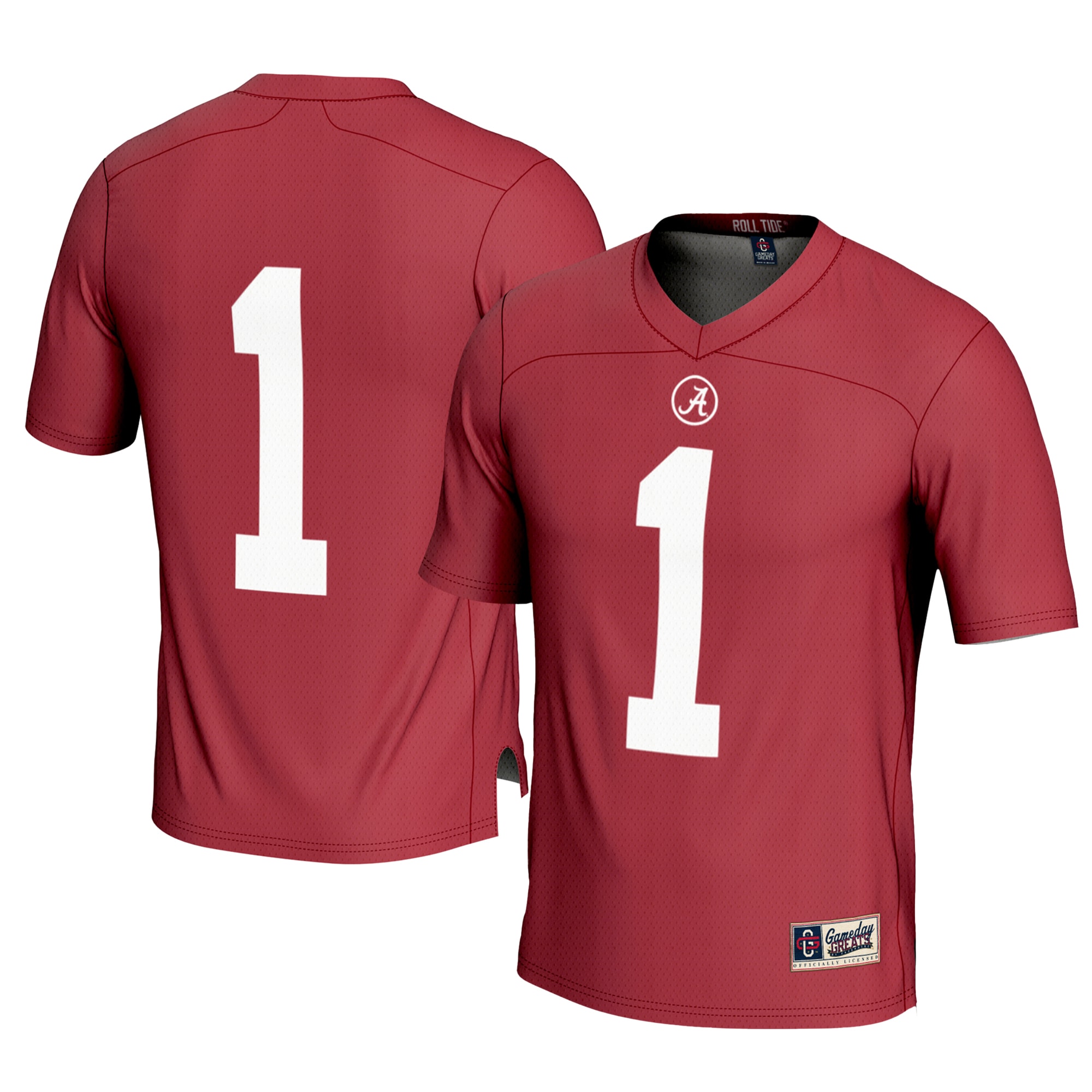 1 Alabama Crimson Tide Gameday Greats Football Jersey Crimson
