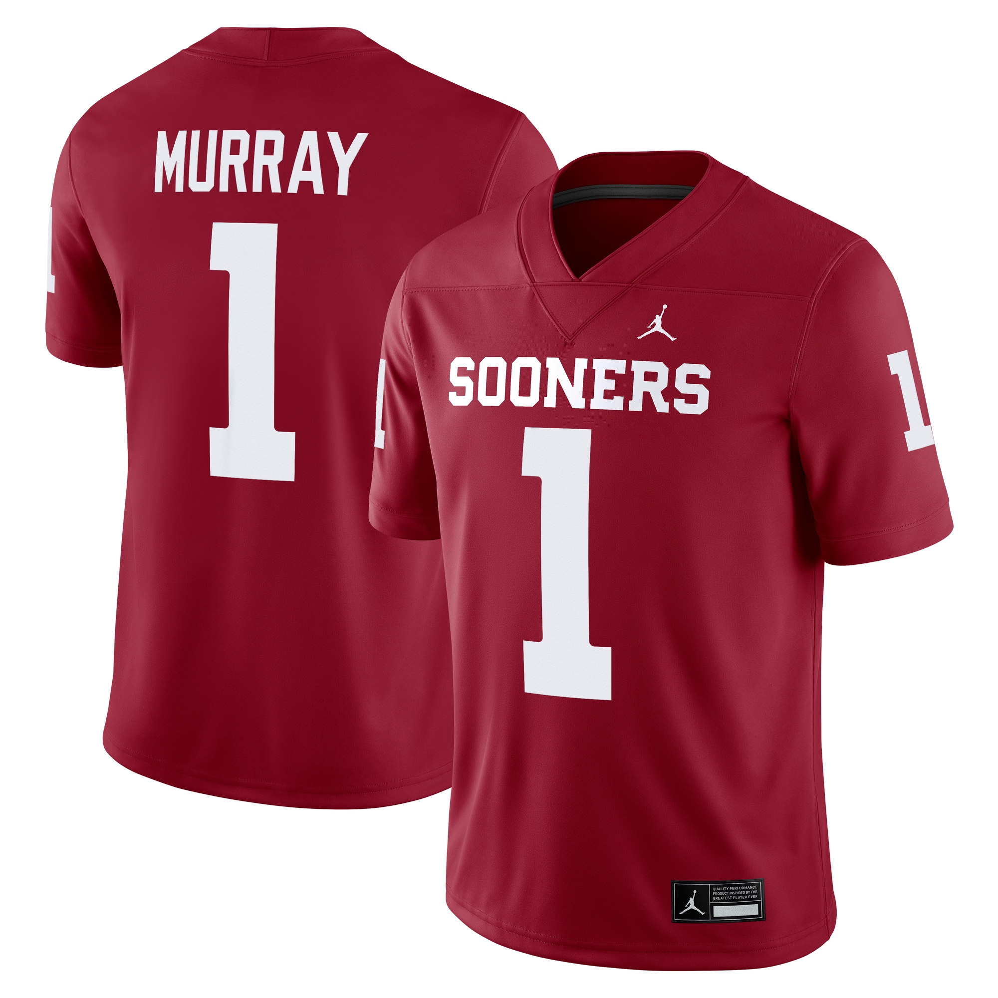 Kyler Murray Oklahoma Sooners Jordan Brand Game Jersey Crimson