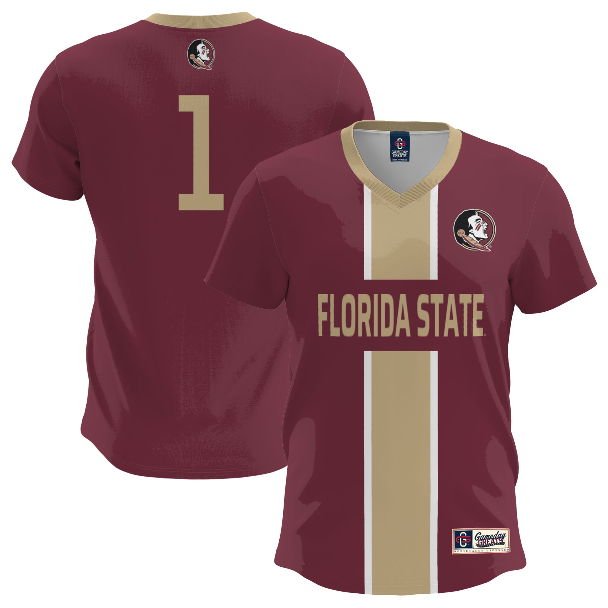 Florida State Seminoles Gameday Greats Lightweight Soccer Fashion Jersey Garnet