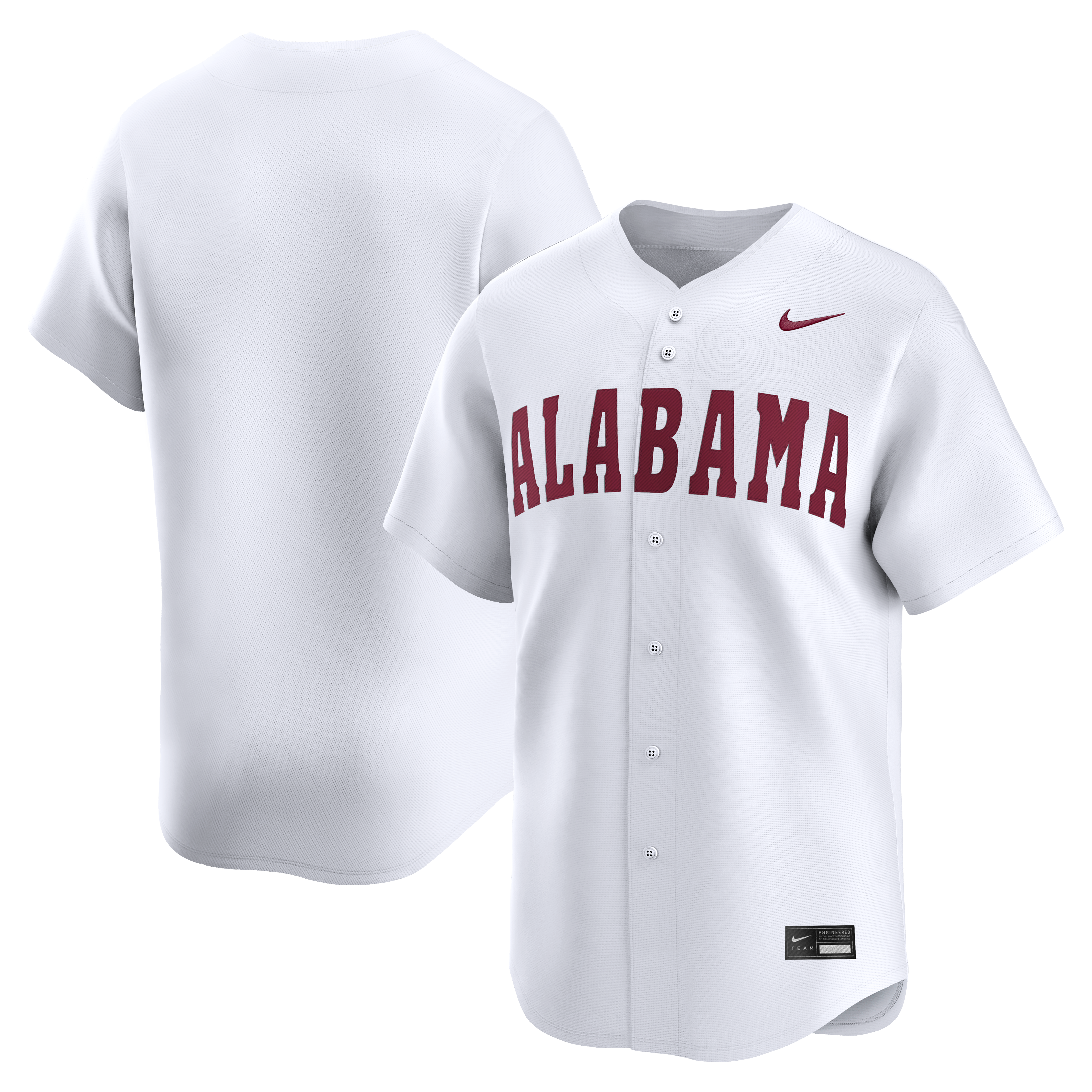 Alabama Crimson Tide Alternate Limited Baseball Jersey White