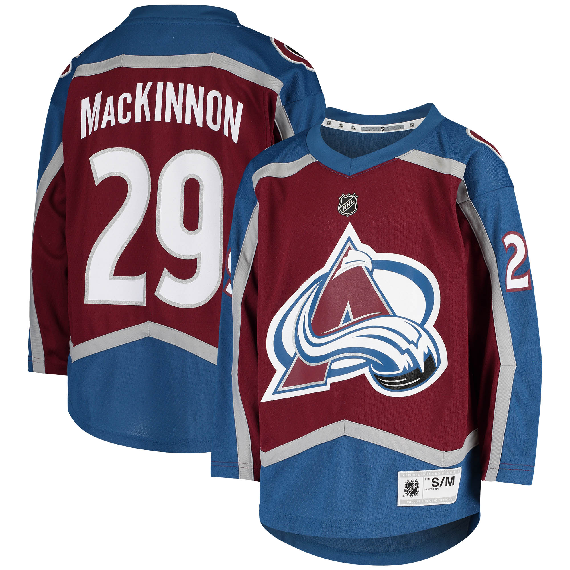 Nathan Mackinnon Colorado Avalanche Youth Home Replica Player Jersey Burgundy