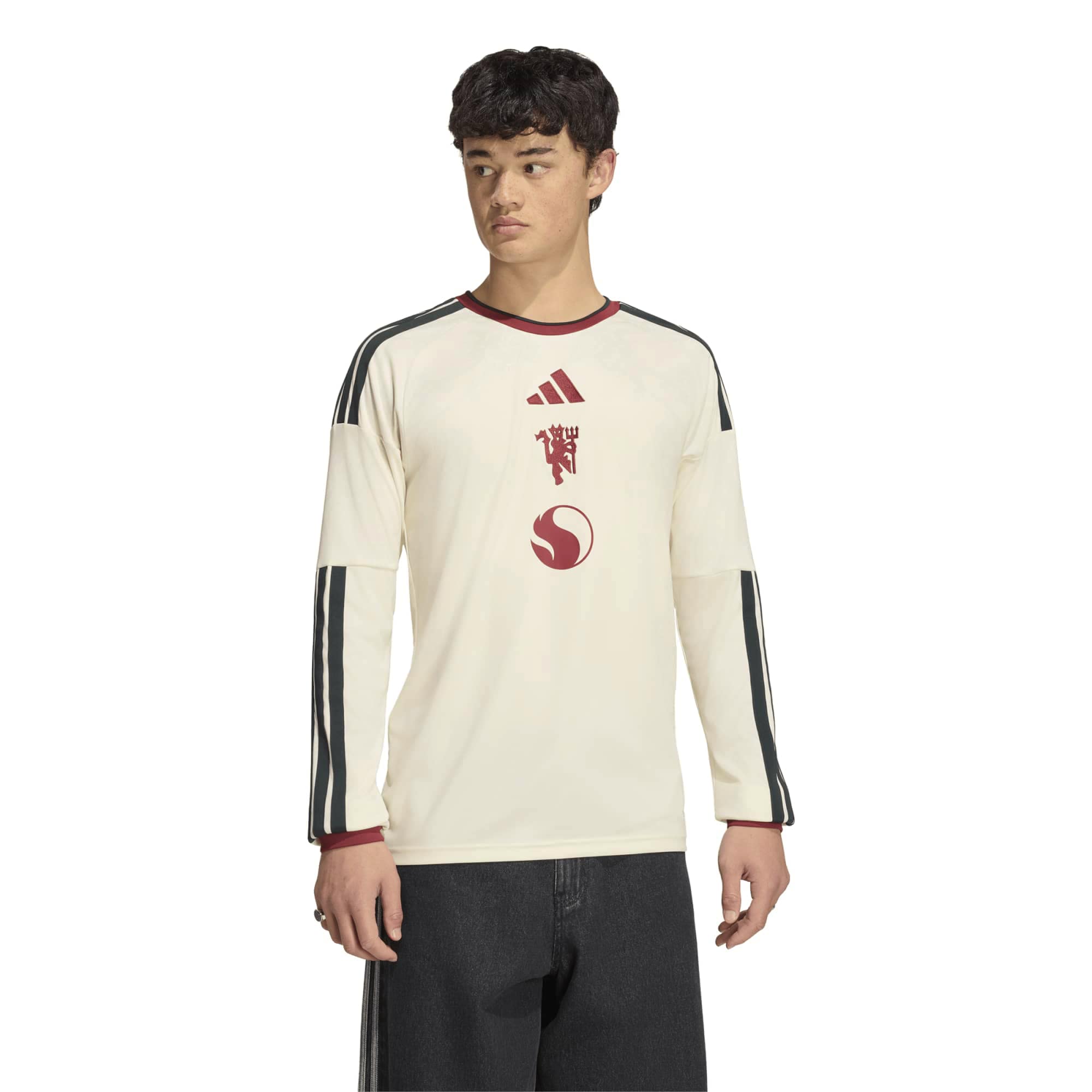 Manchester United 2026/27 Third Replica Long Sleeve Jersey Cream