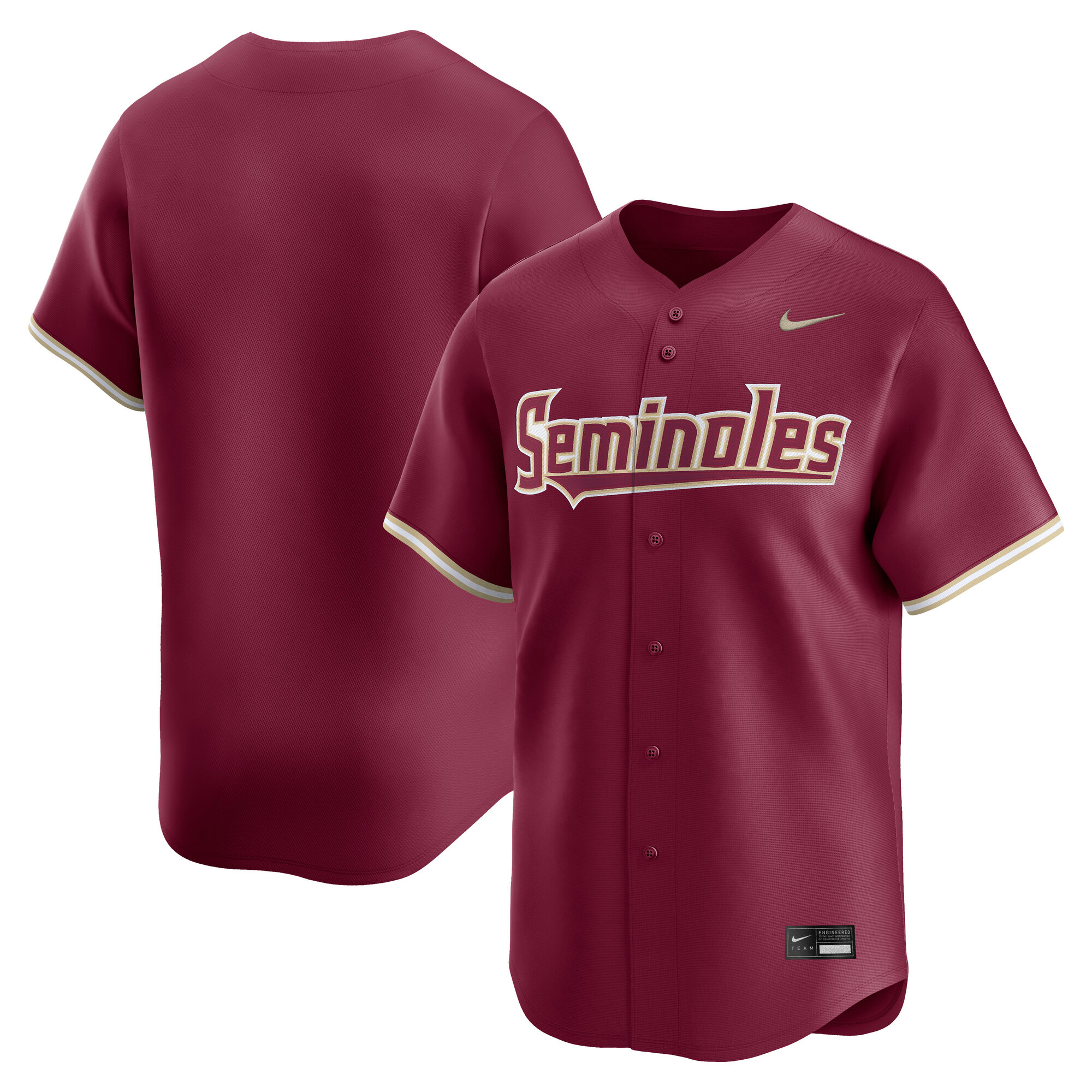 Florida State Seminoles Baseball Limited Jersey Garnet