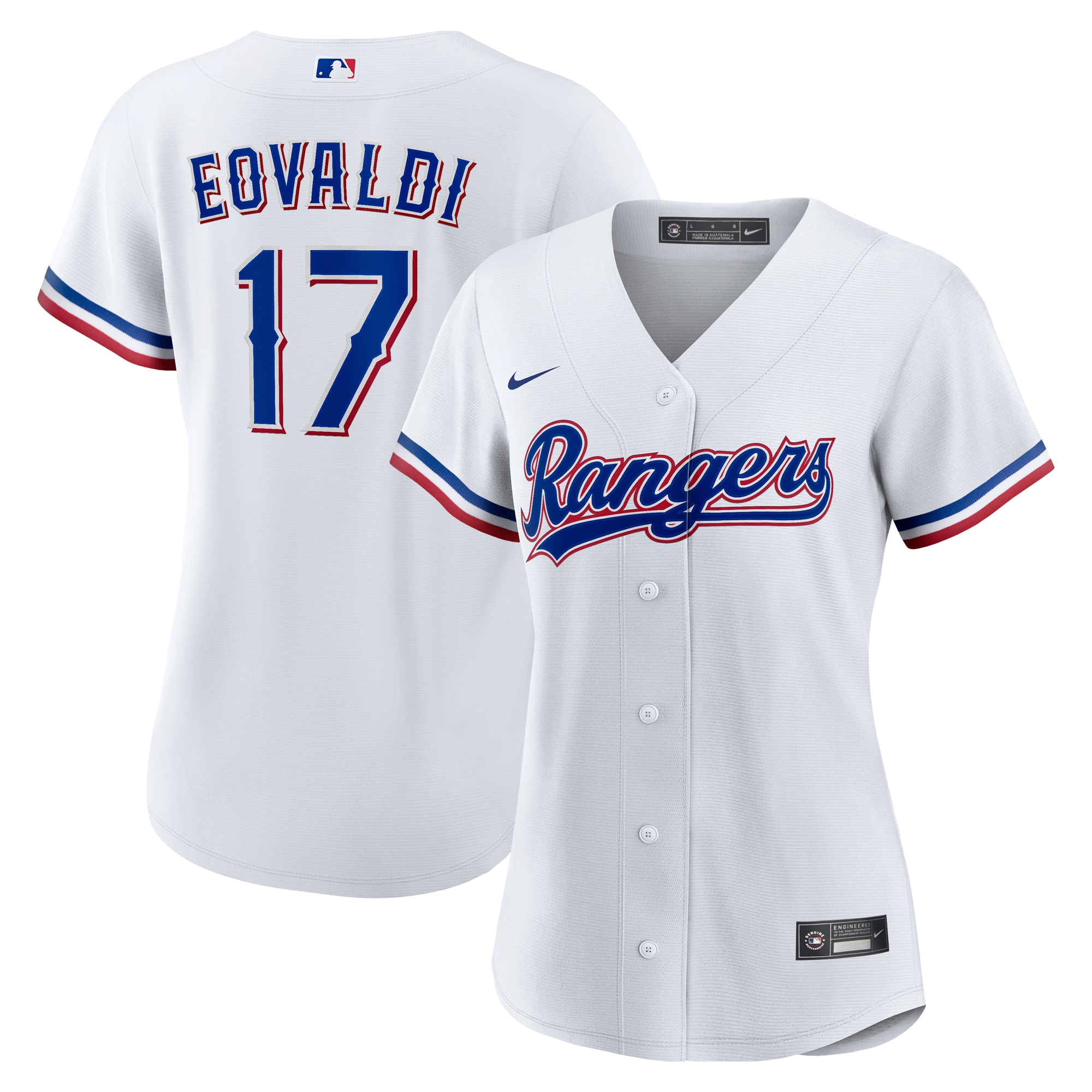 Nathan Eovaldi Texas Rangers Women S Home Replica Jersey White
