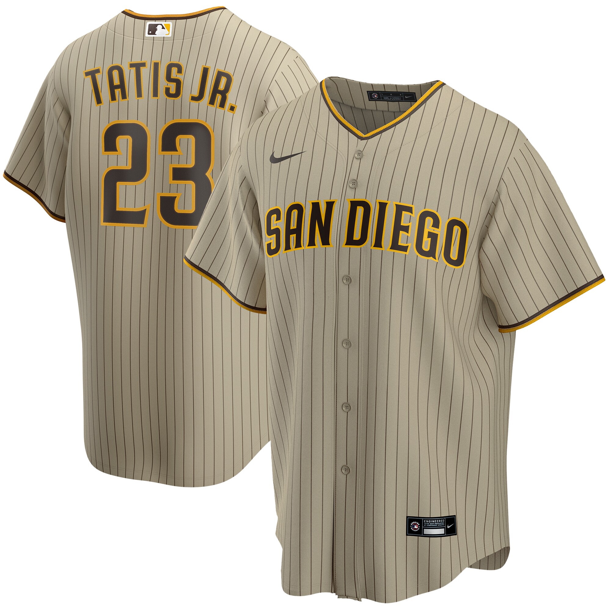 Fernando Tatis Jr San Diego Padres Alternate Replica Player Jersey Tan