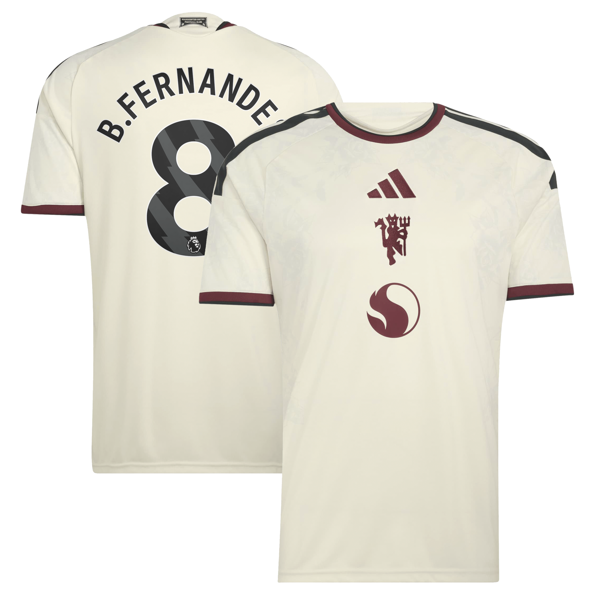 Bruno Fernandes Manchester United 2026/27 Third Replica Jersey Cream
