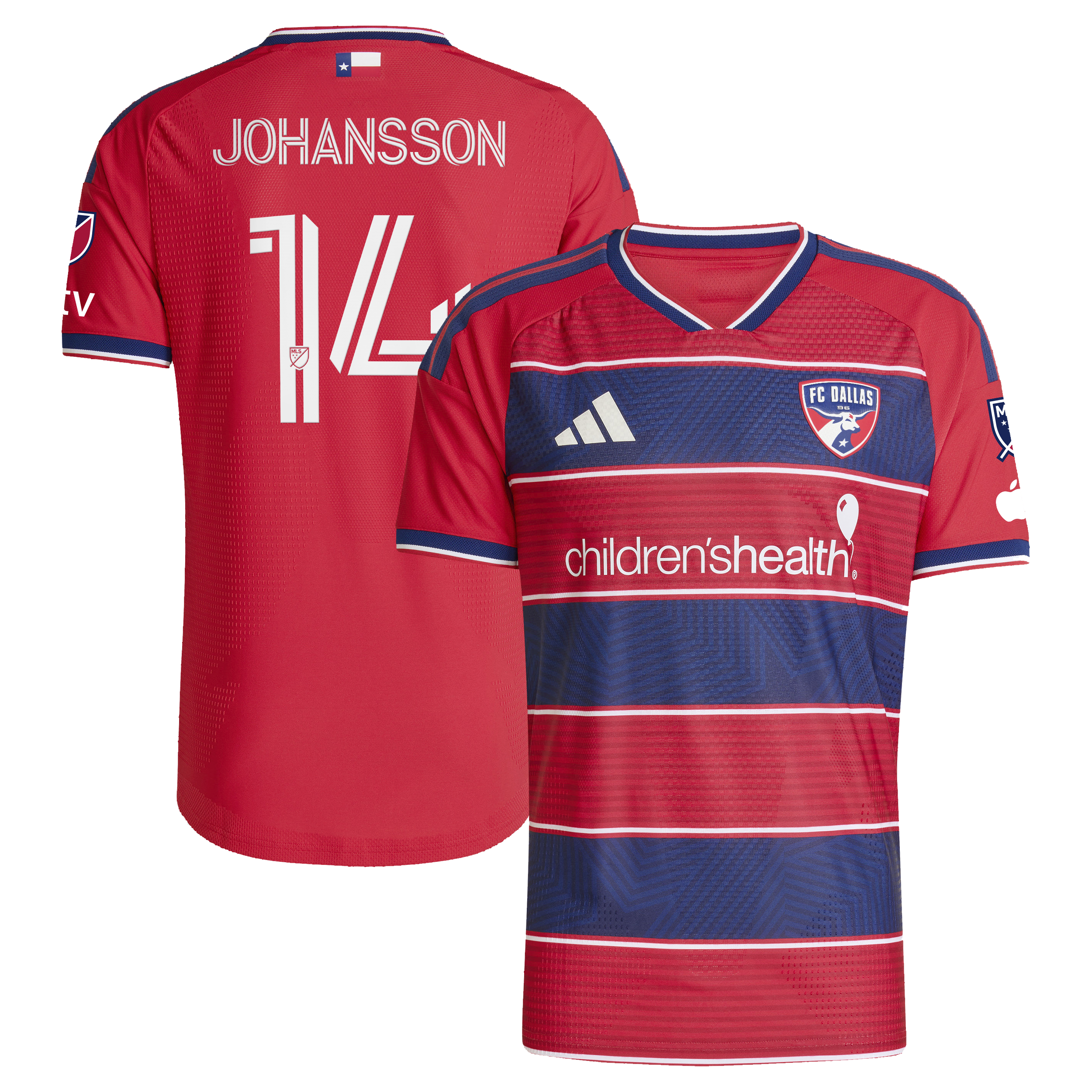 Herman Johansson Fc Dallas 2026 Dna Kit On Field Patch Jersey Red