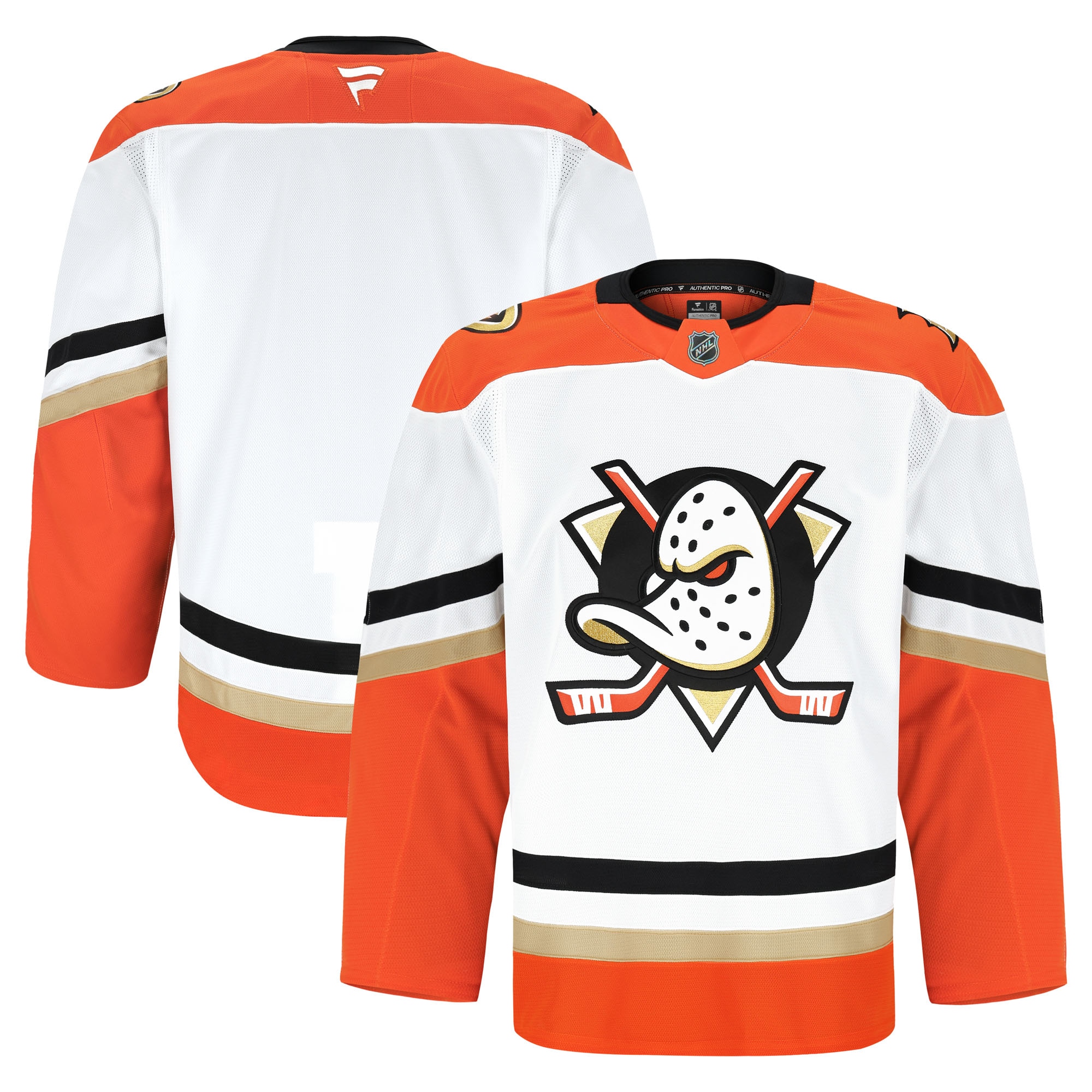 Anaheim Ducks Away Pro Jersey White