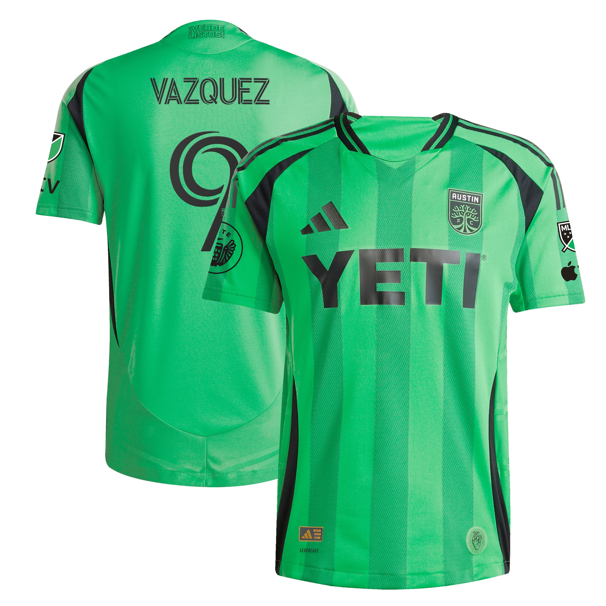 Brandon Vazquez Austin Fc 2025 The Heartbeat Kit Player Jersey Green