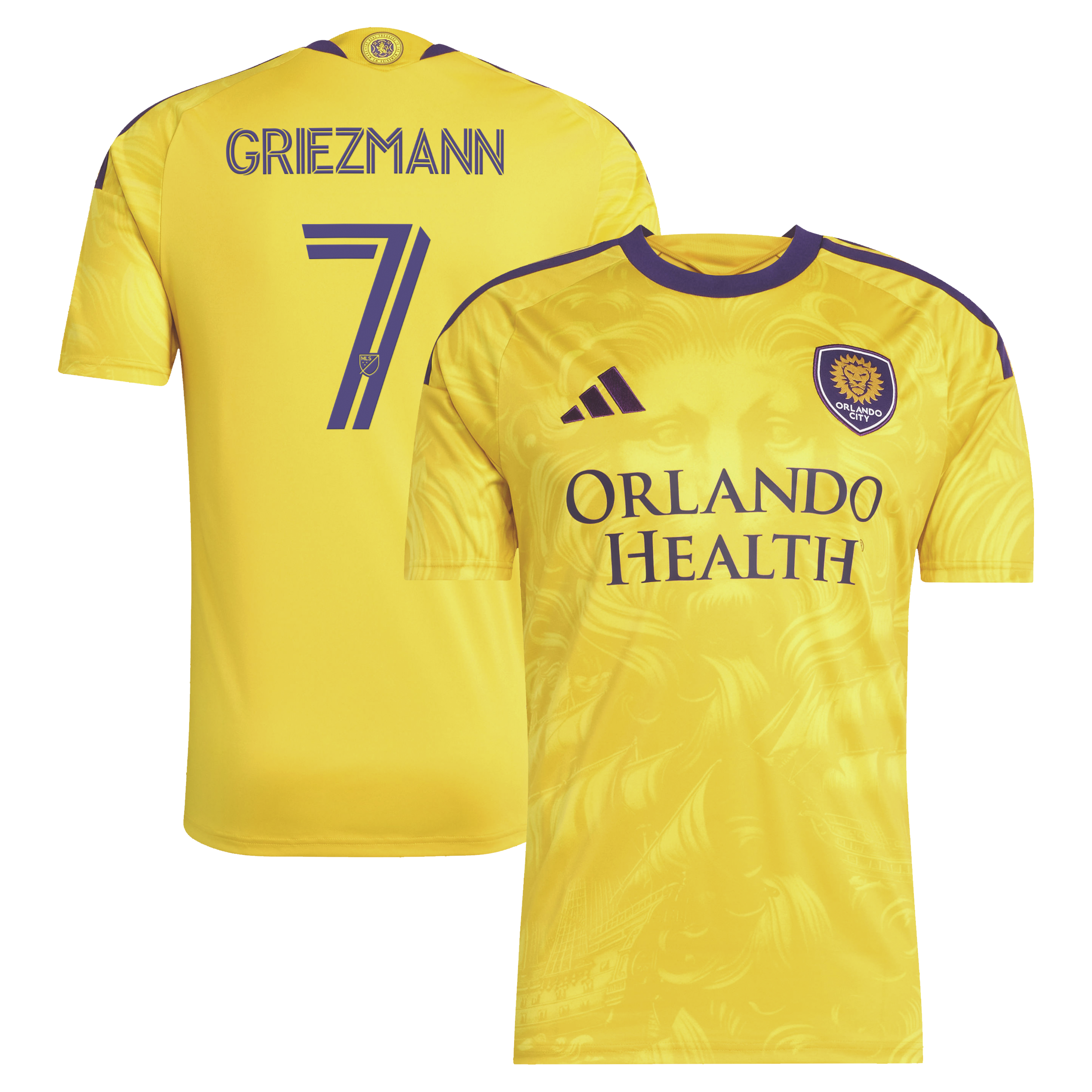 Antoine Griezmann Orlando City Sc 2026 Sunken Treasure Kit Replica Jersey Yellow