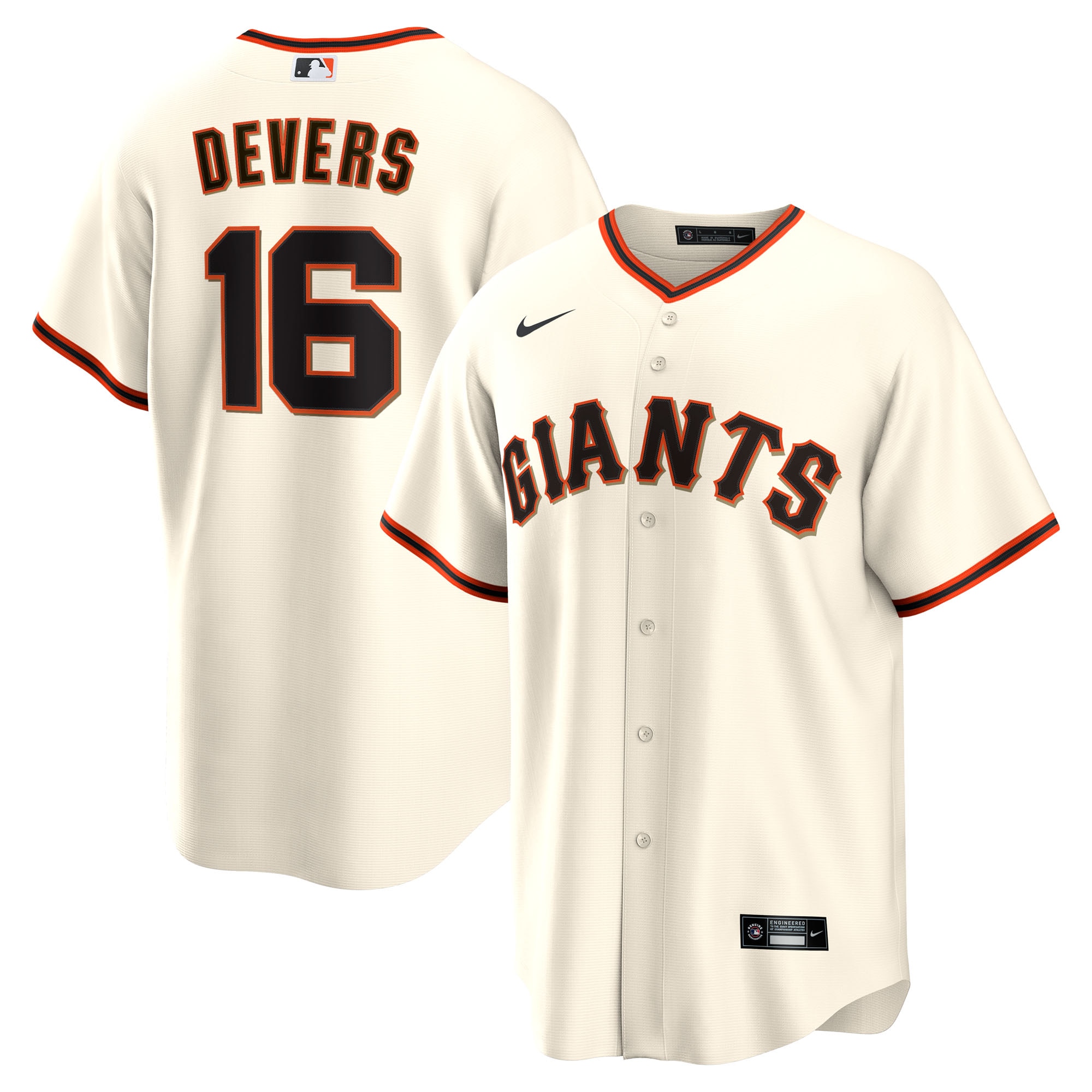 Rafael Devers San Francisco Giants Home Replica Player Jersey White