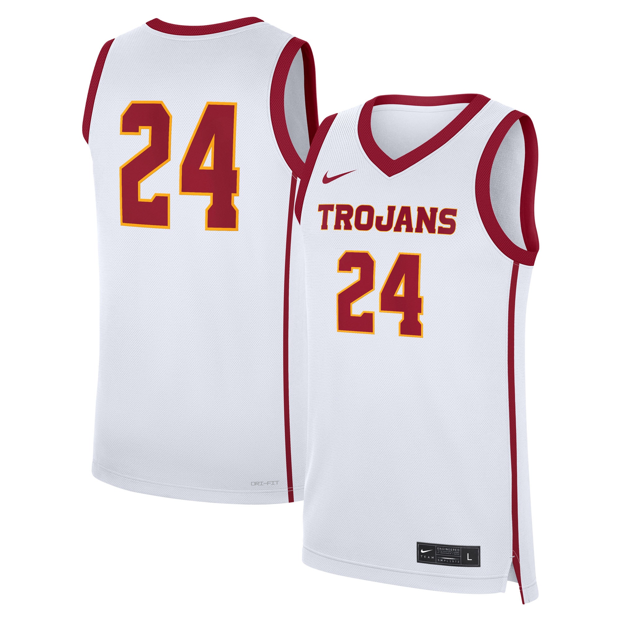 24 Usc Trojans Home Replica Jersey White