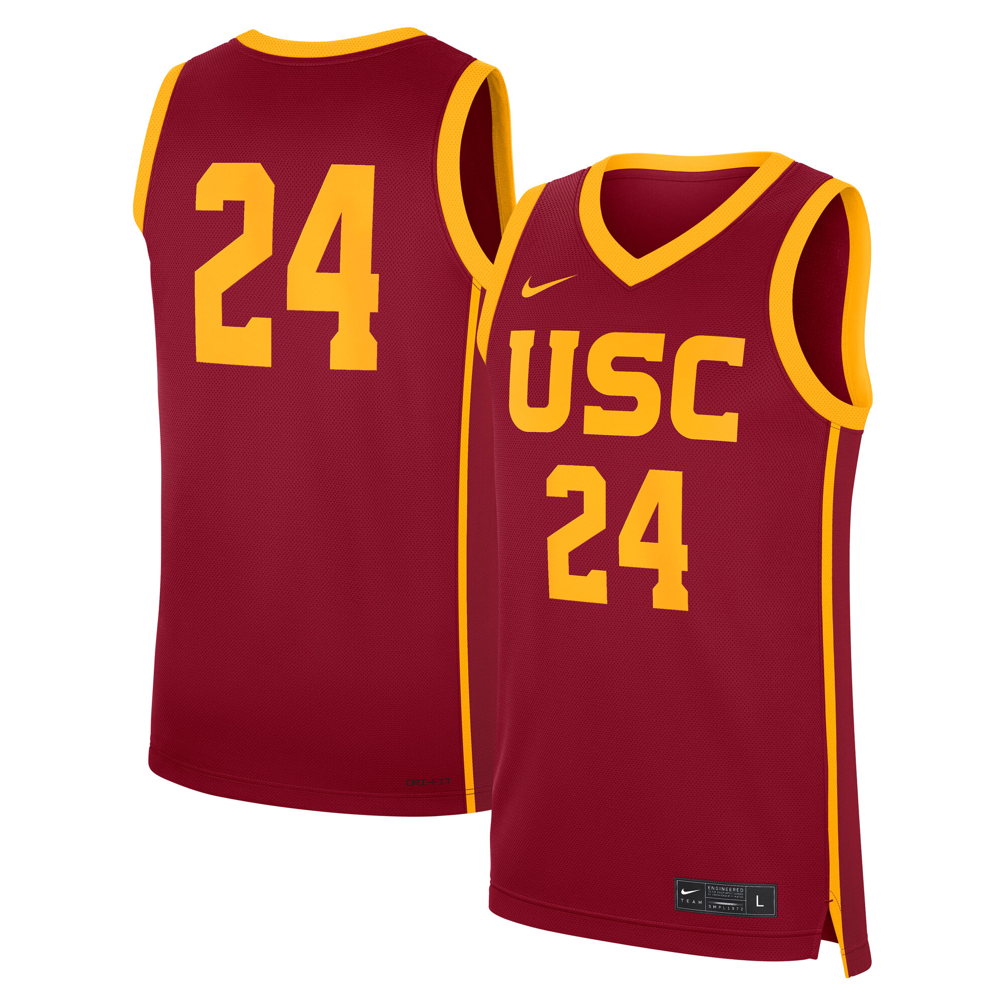24 Usc Trojans Road Replica Jersey Cardinal