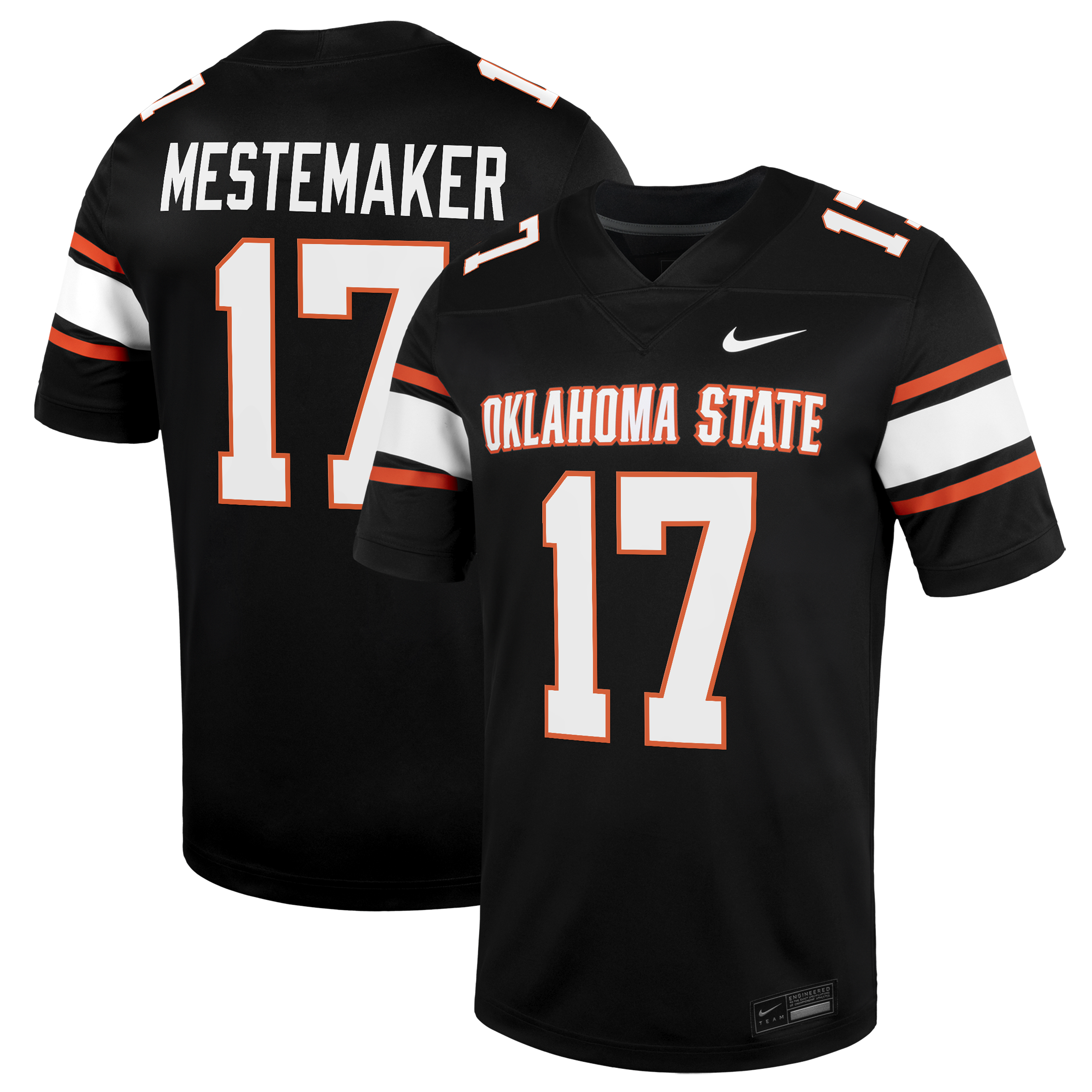 Drew Mestemaker Oklahoma State Cowboys Alternate Game Jersey Black