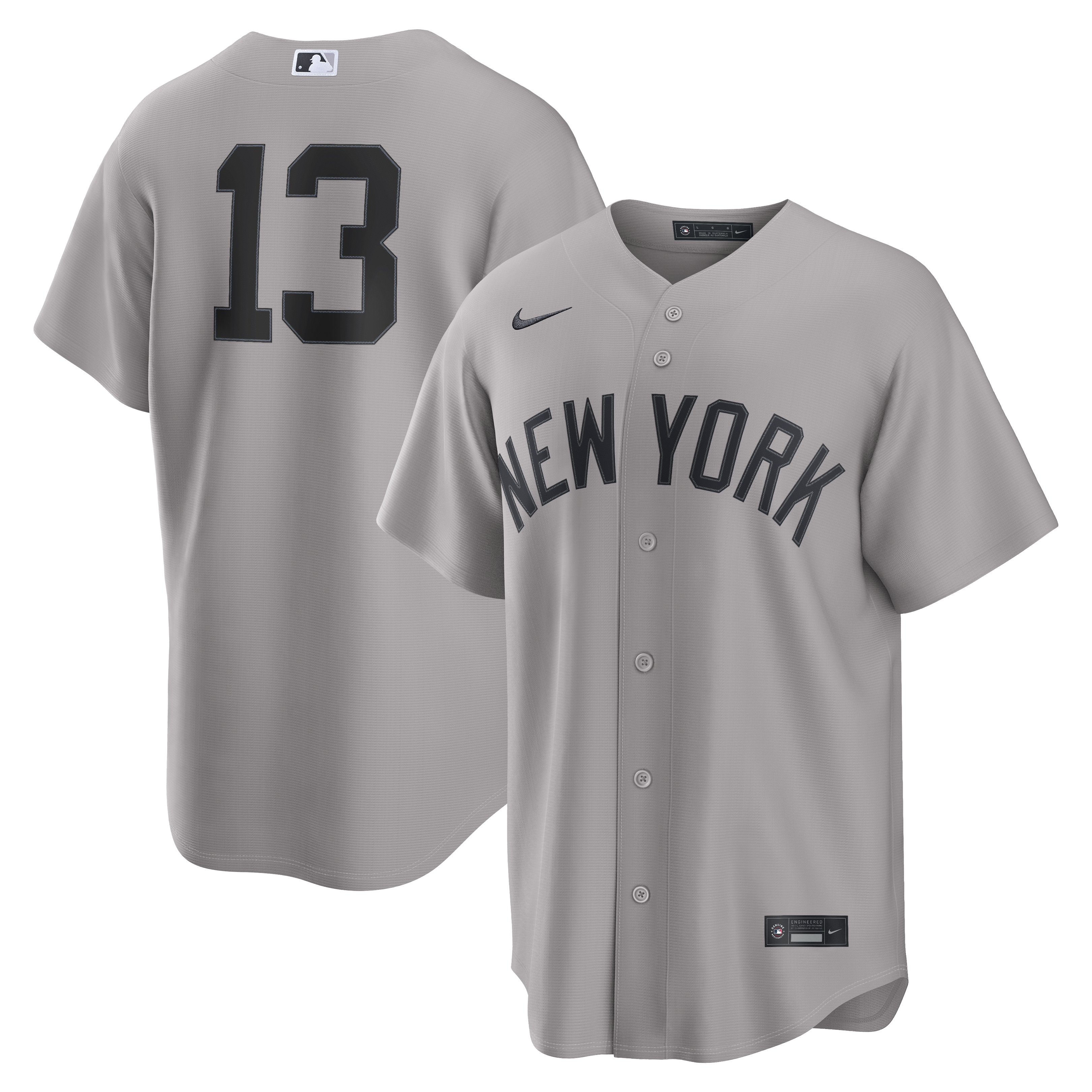 Jazz Chisholm Jr New York Yankees Road Replica Jersey Gray